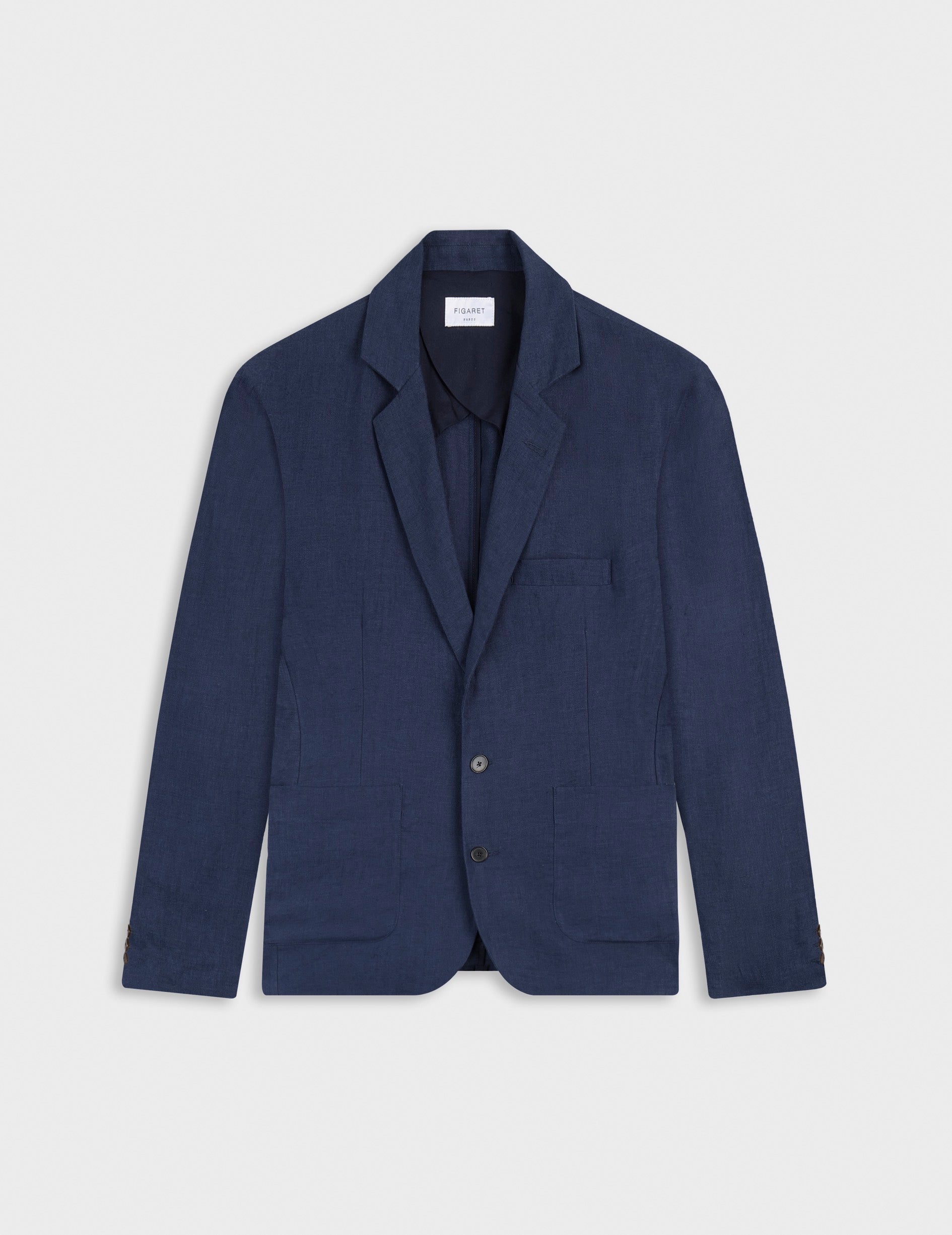 Veste blazer Nathis en lin marine