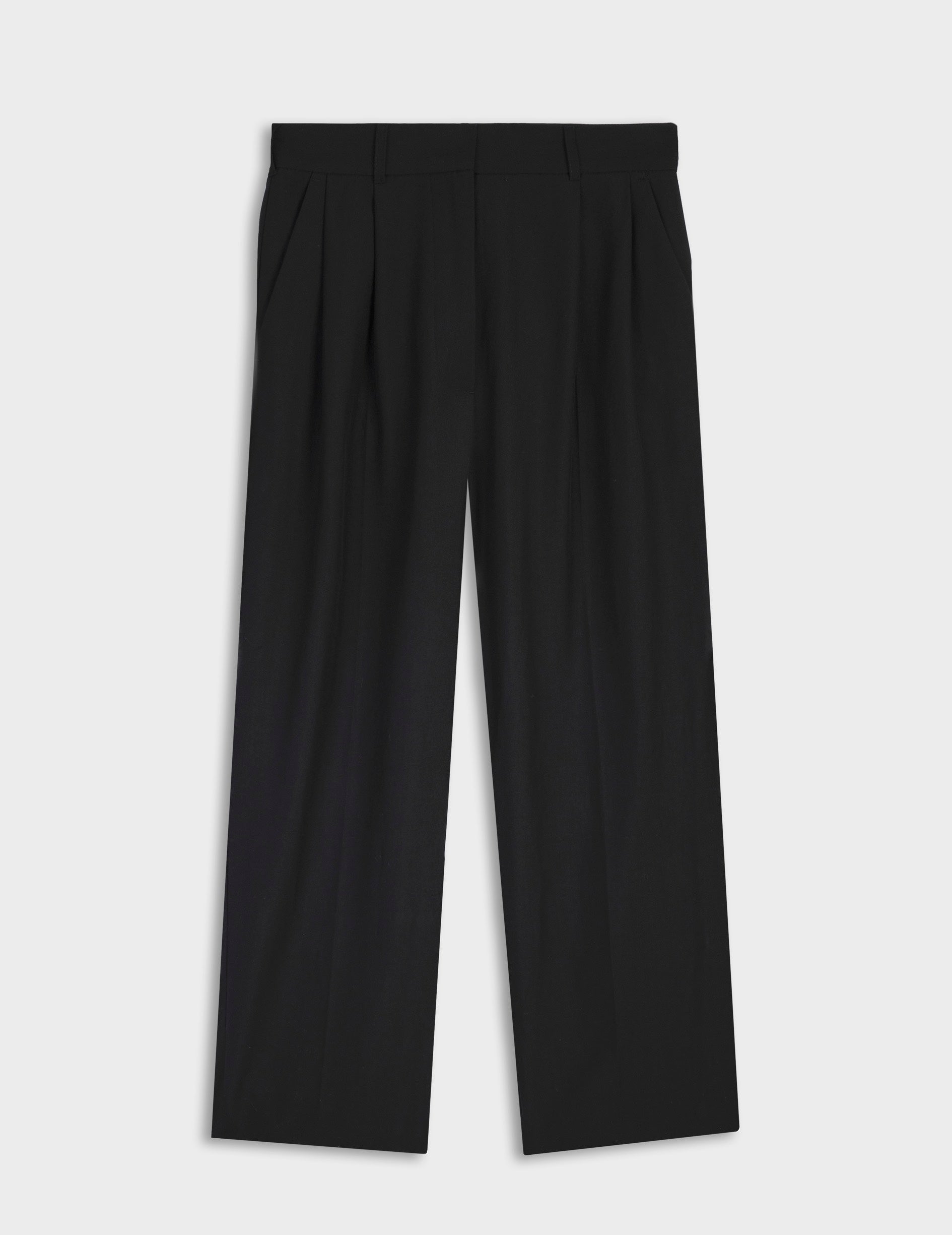 Black virgin wool Nelly suit pants