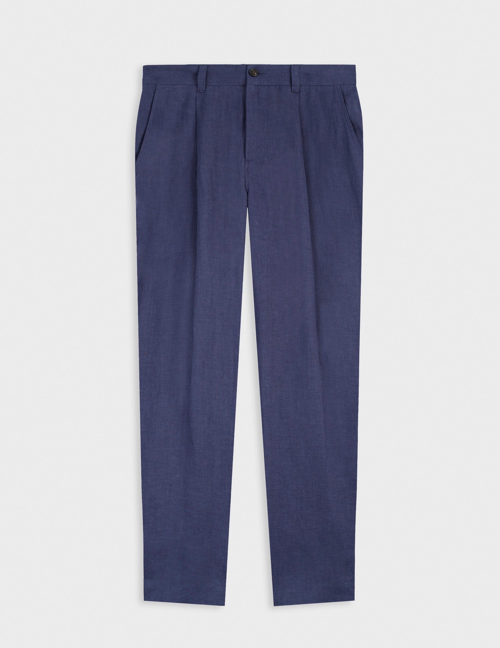 Pantalon Nicolaï en lin marine