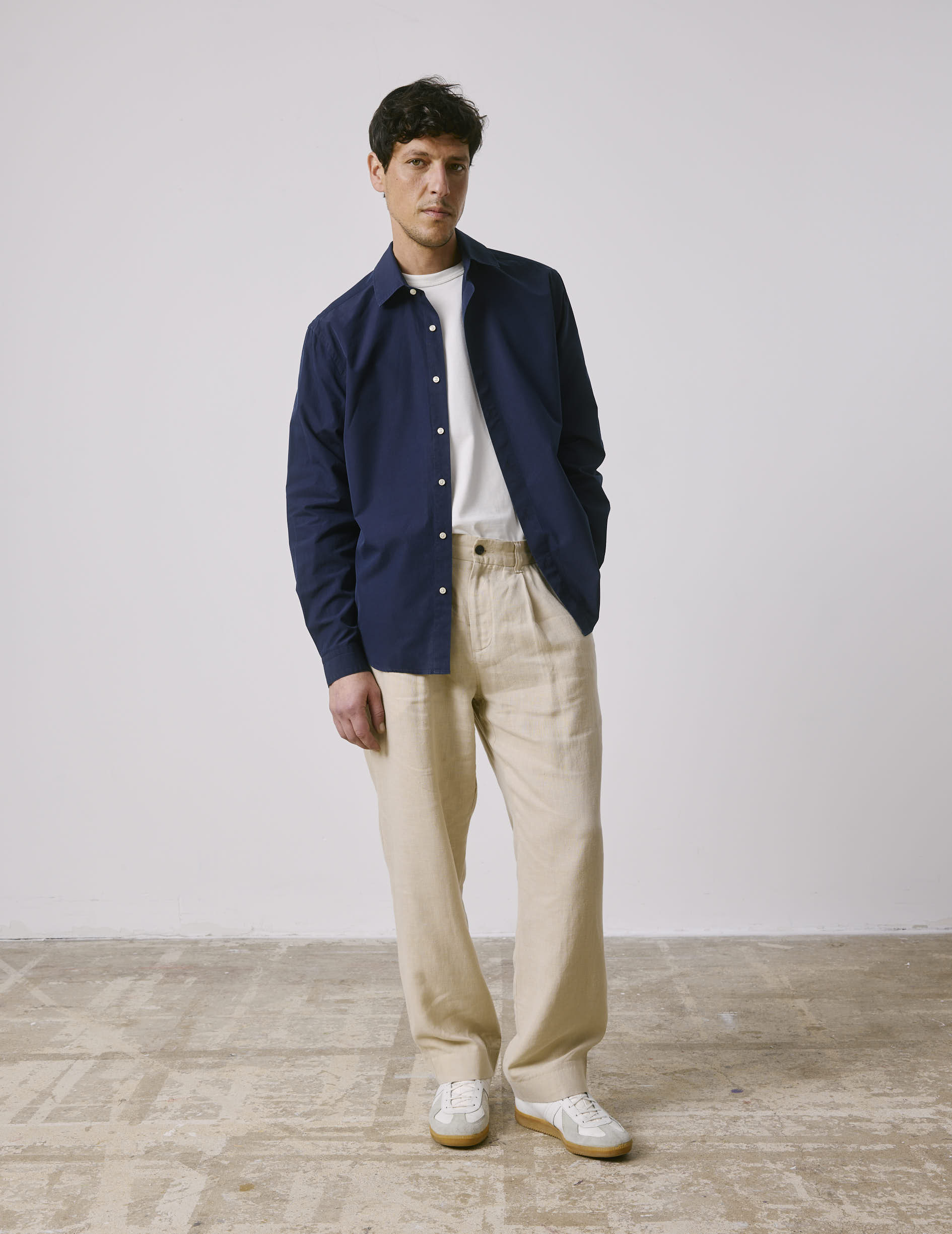 Light beige linen Nicolaï pants