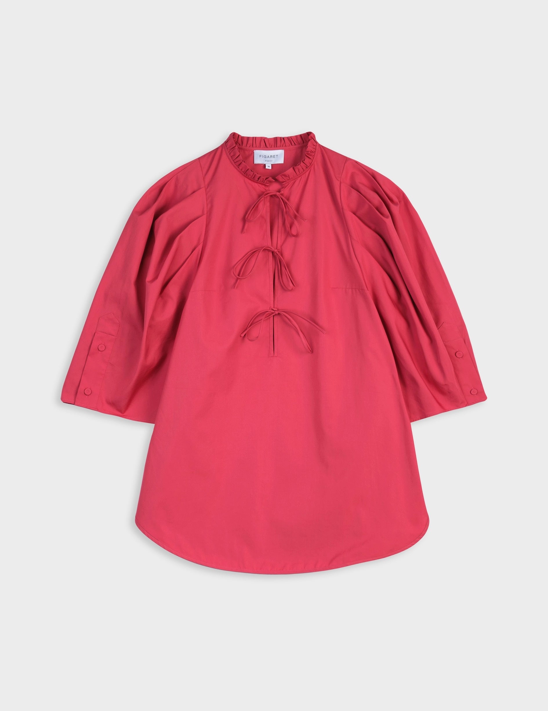 Coral Nicolle blouse - Poplin - Victorian Collar