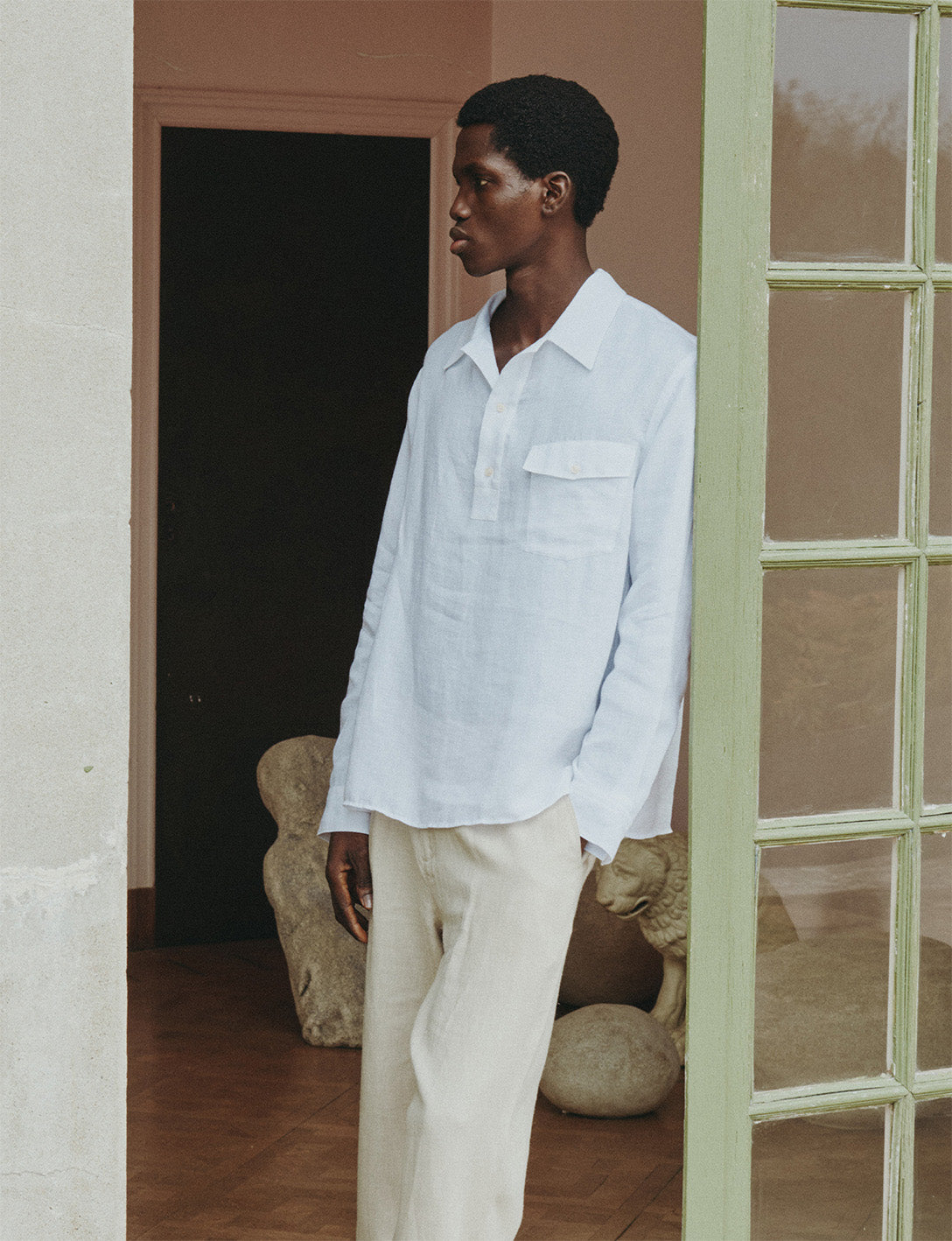 PANASIAM Chemise Fisherman Ben, Coton Véritable, M, L