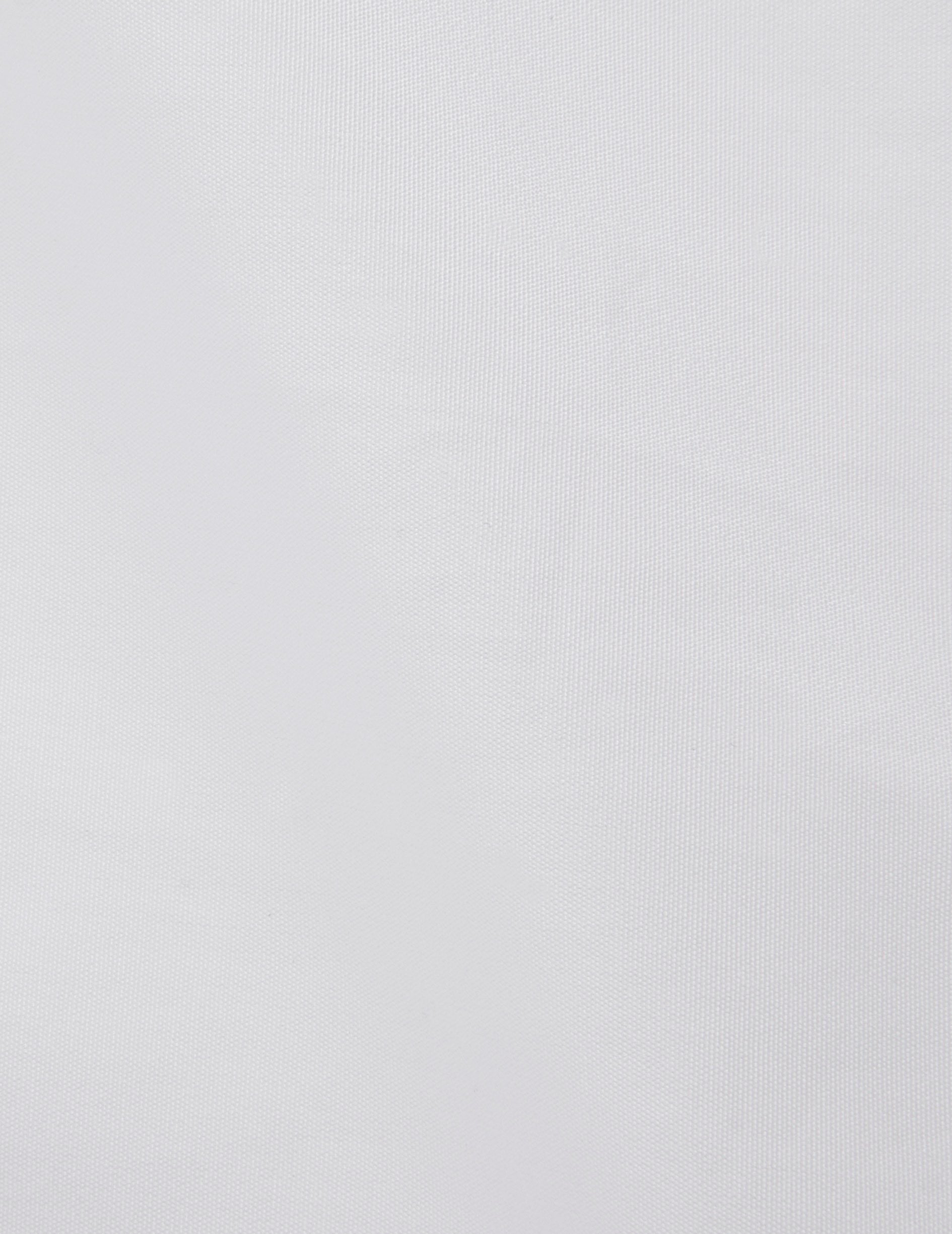 Chemise semi-ajustée blanche - Popeline - Col Somptueux