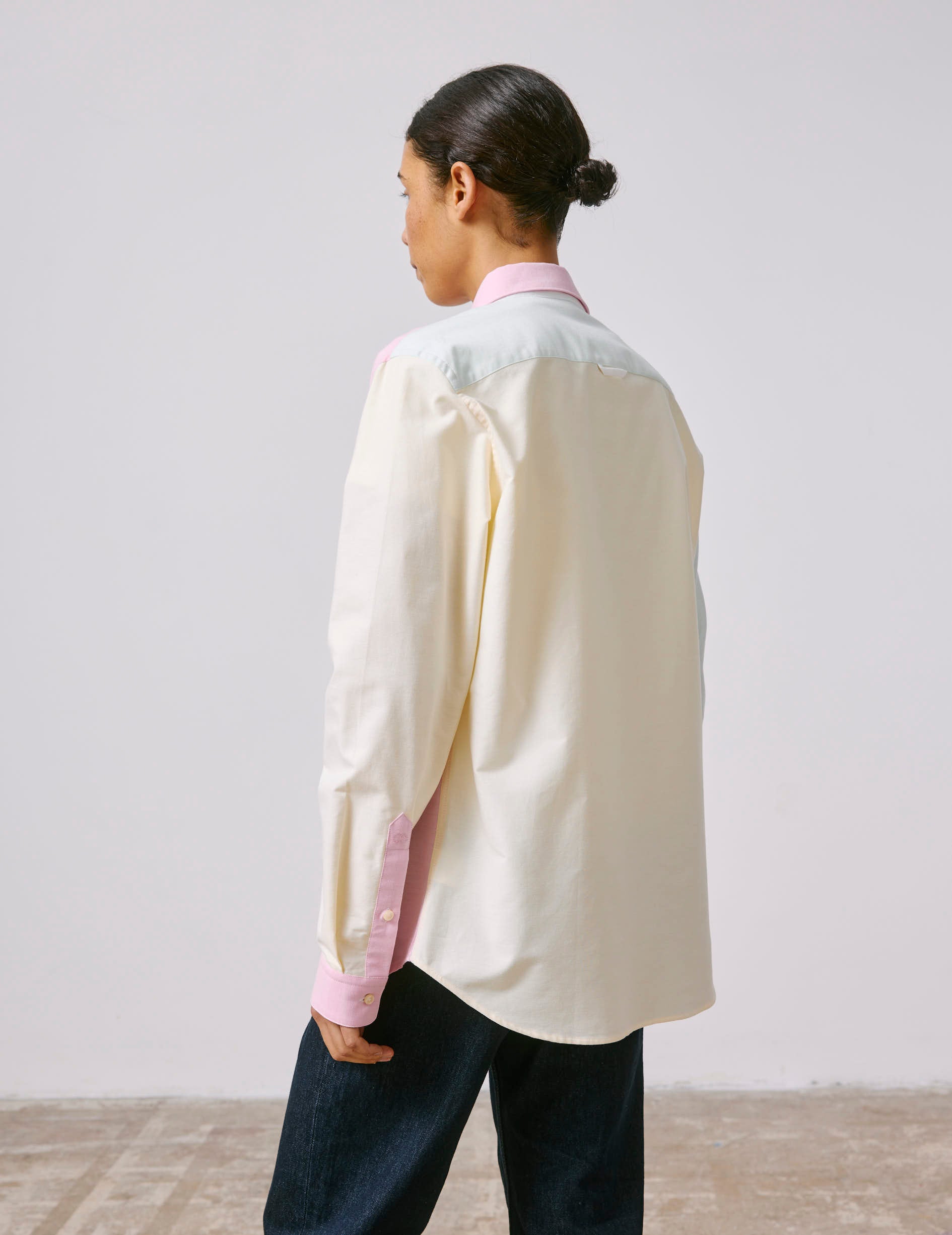 Fun shirt William verte claire - Oxford - Col Américain