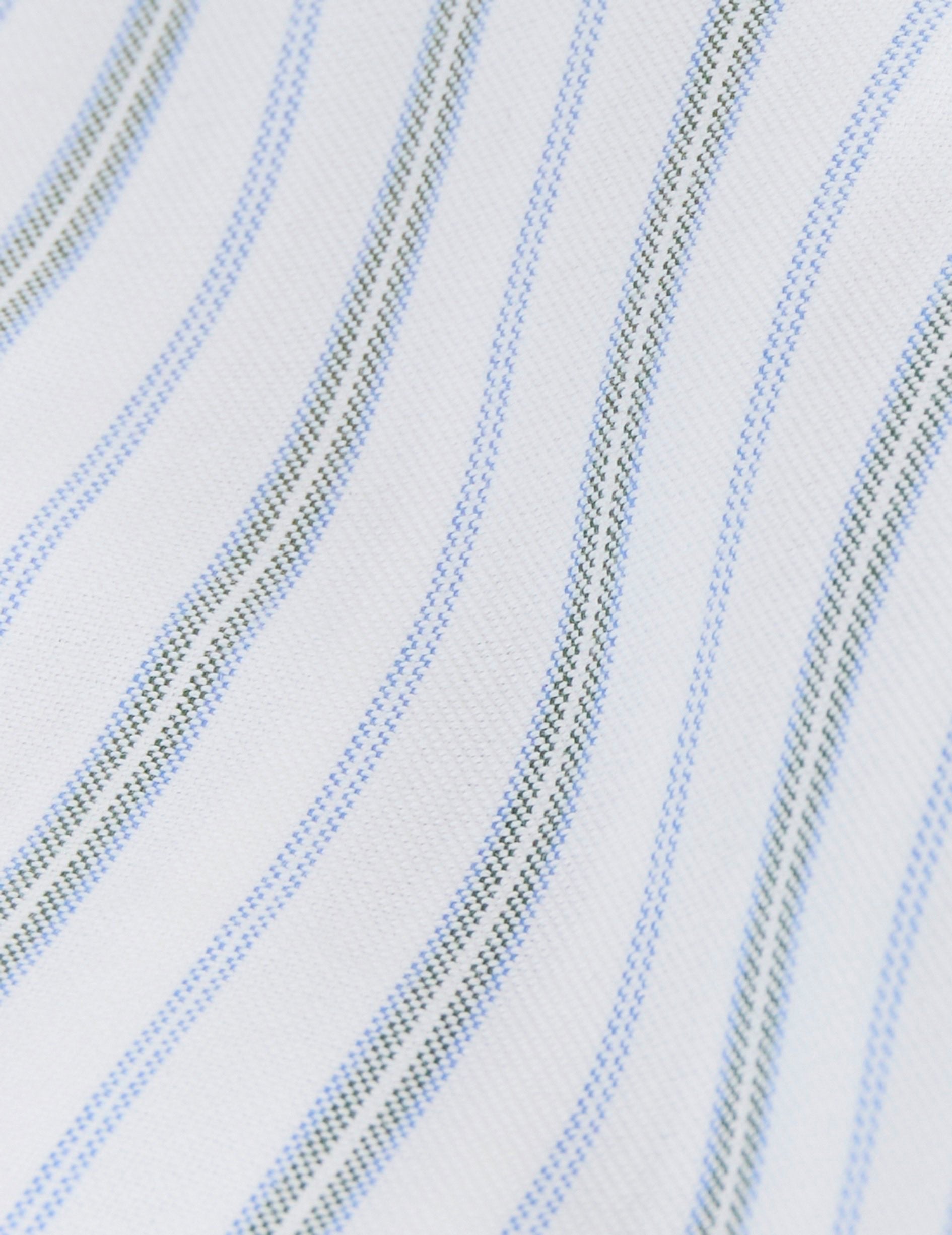 Chemise Aurélien rayée - Oxford - Col Prodigieux boutonné