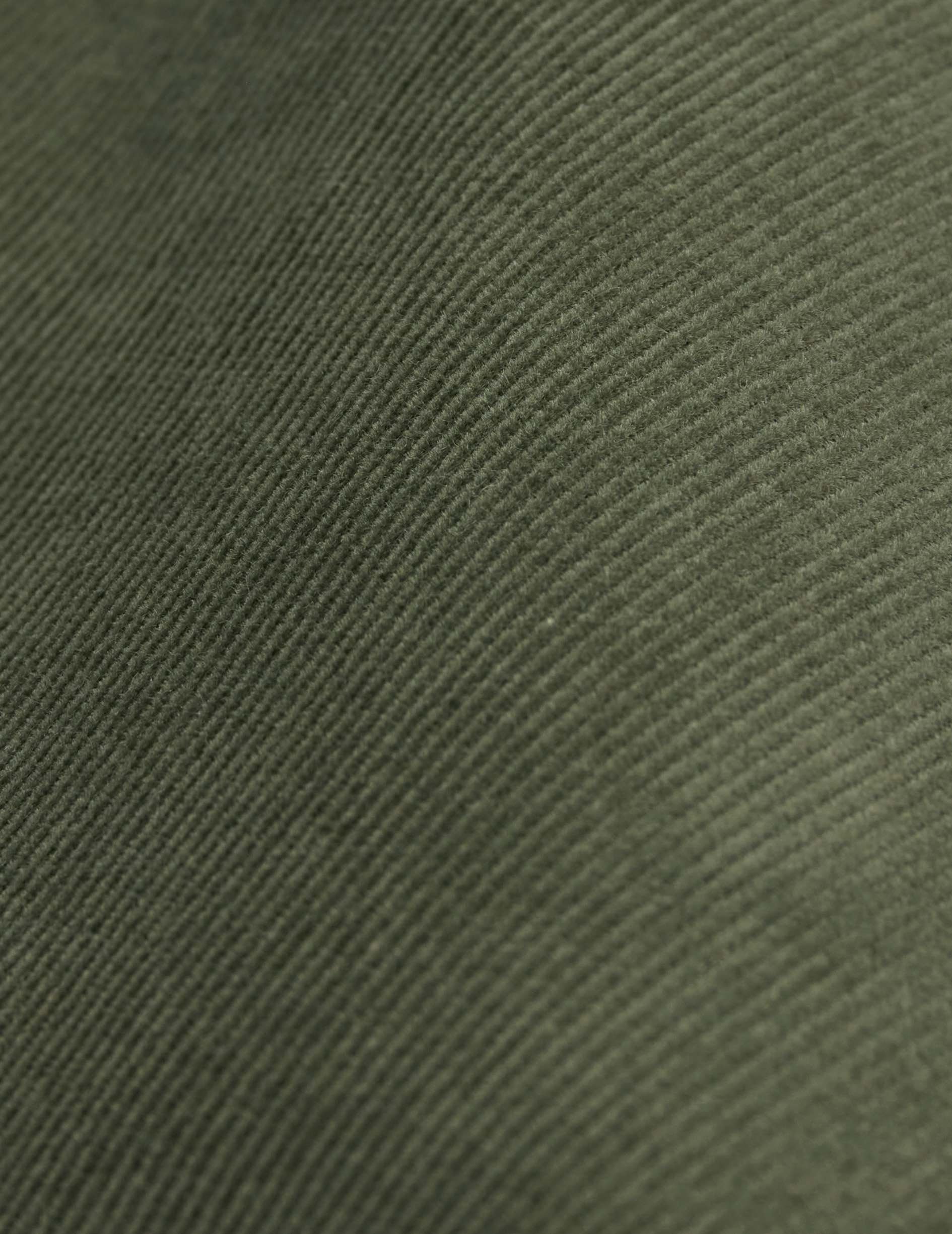 Chemise Carl en velours kaki - Velours - Col Carl