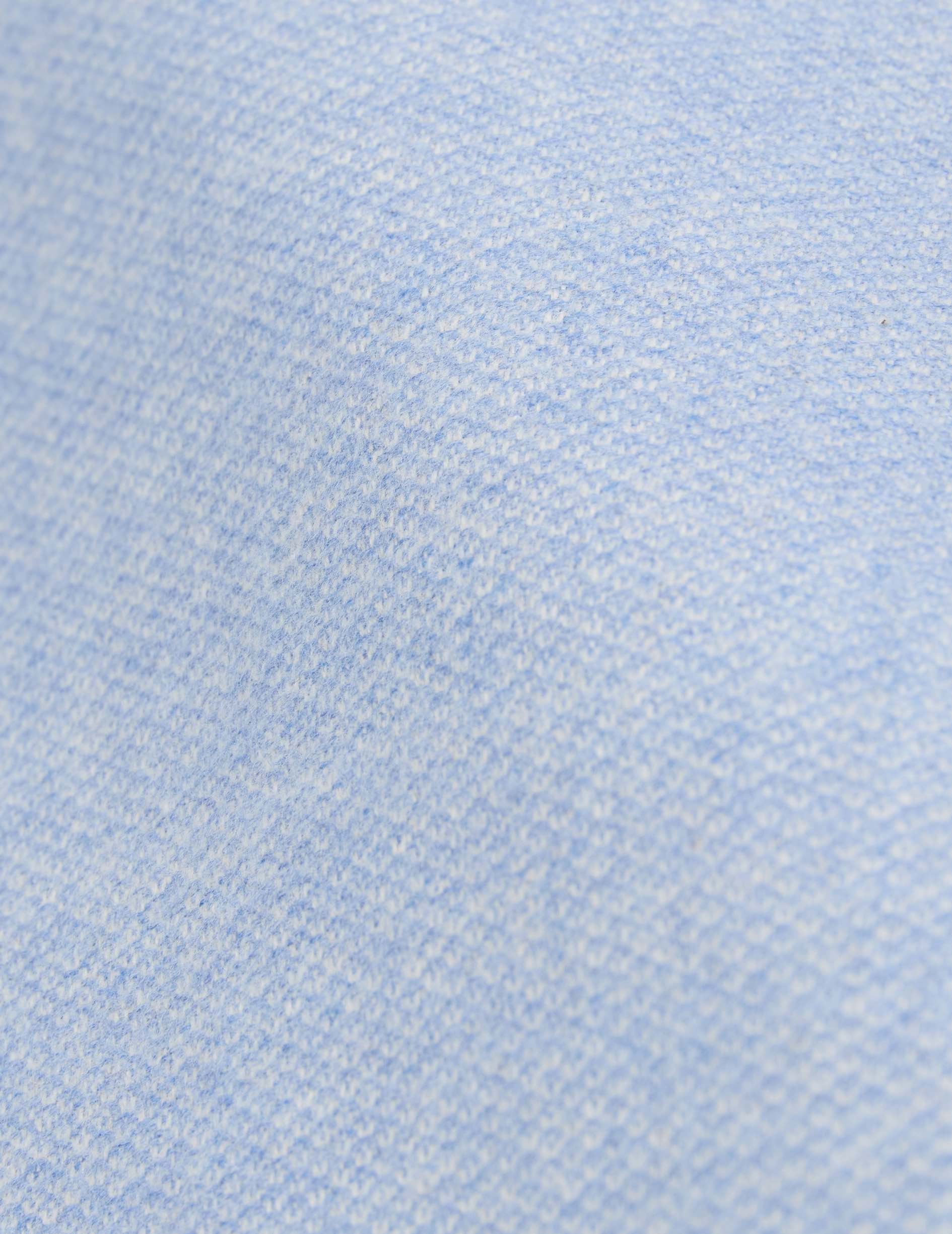 Chemise Carl en flanelle bleu clair - Flanelle - Col Carl