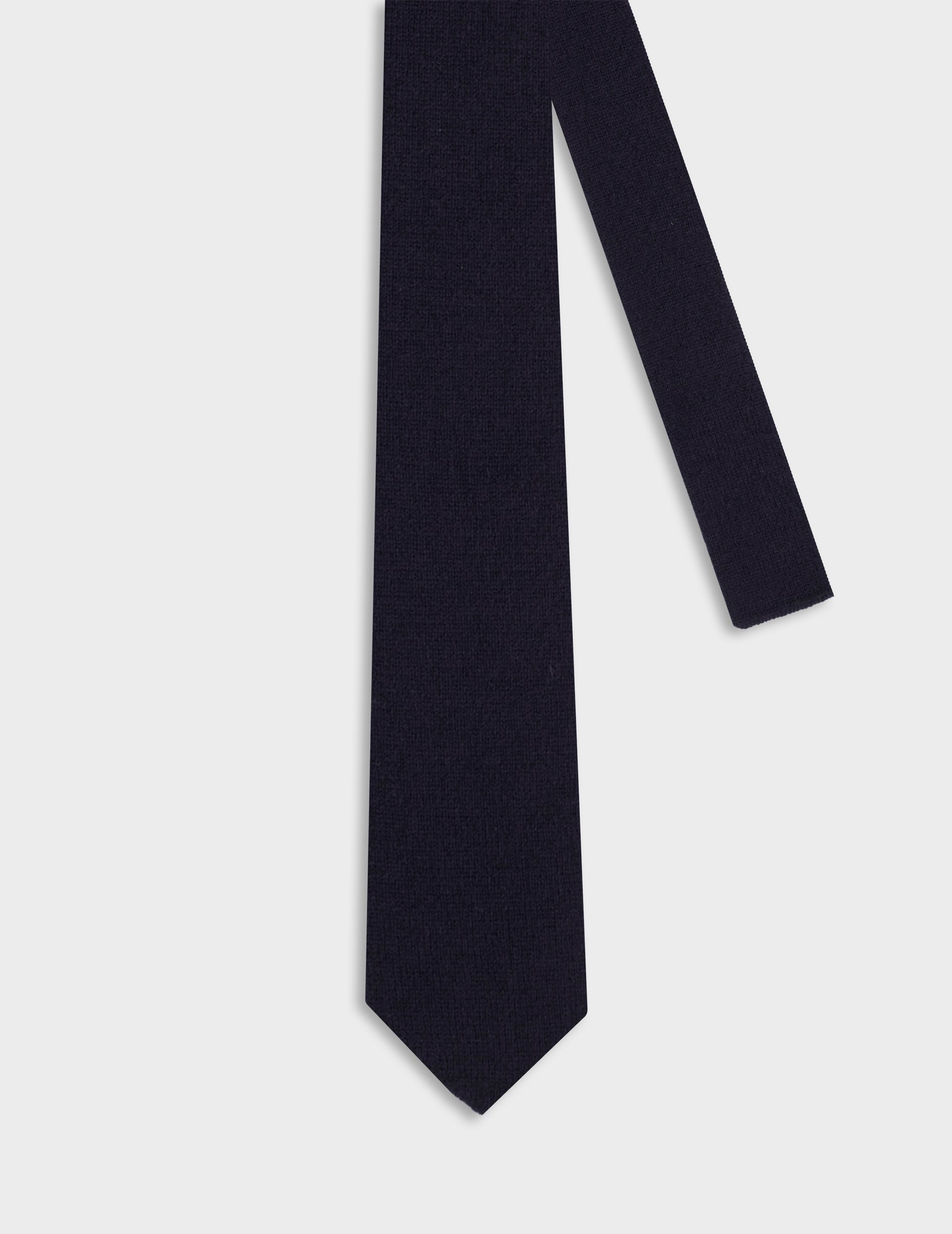 Navy cashmere tie