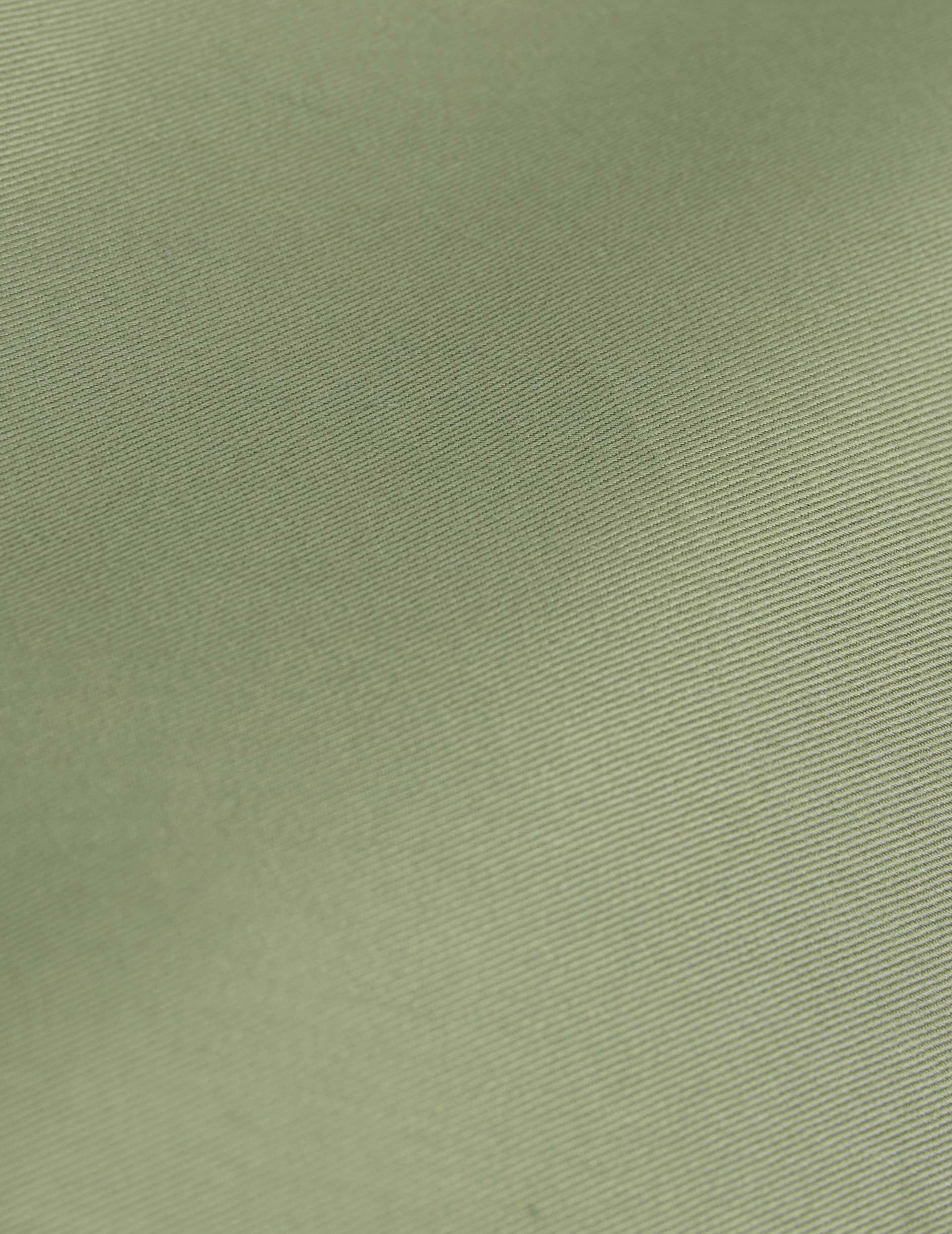 Chemise semi-ajustée kaki - Twill - Col Figaret
