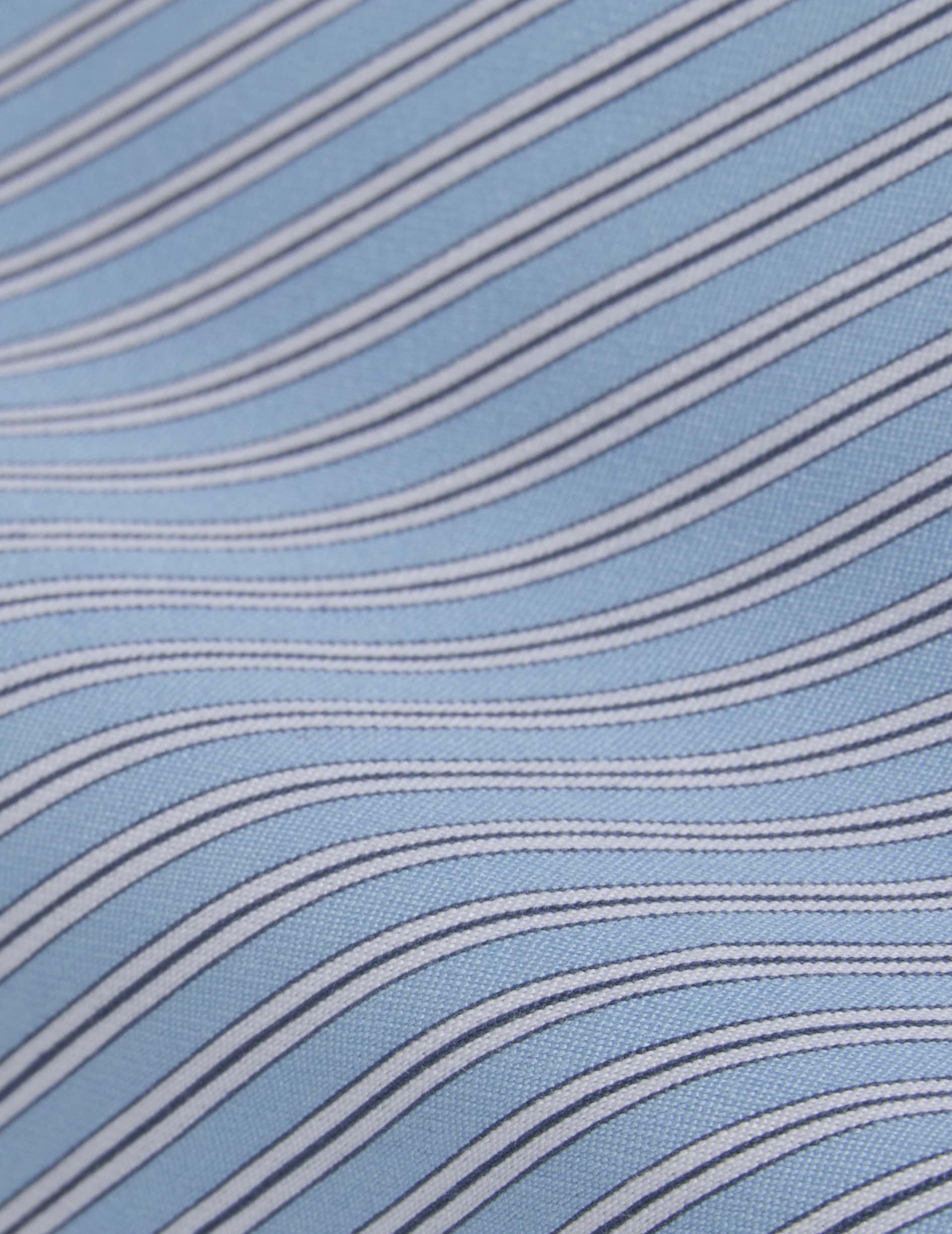 Chemise Louison rayée bleu clair - Viscose - Col Victorien