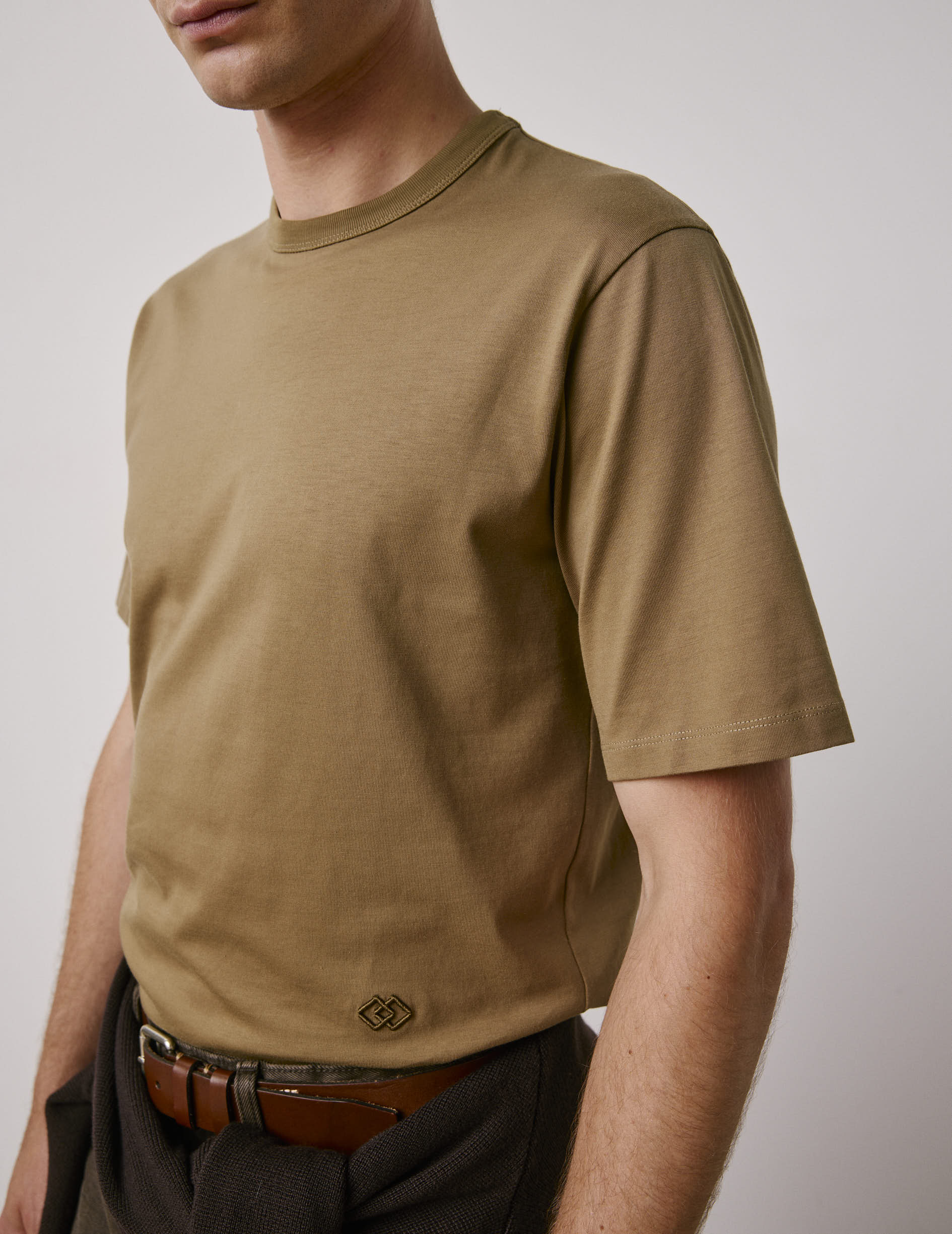 T-shirt Marcel en coton Supima kaki
