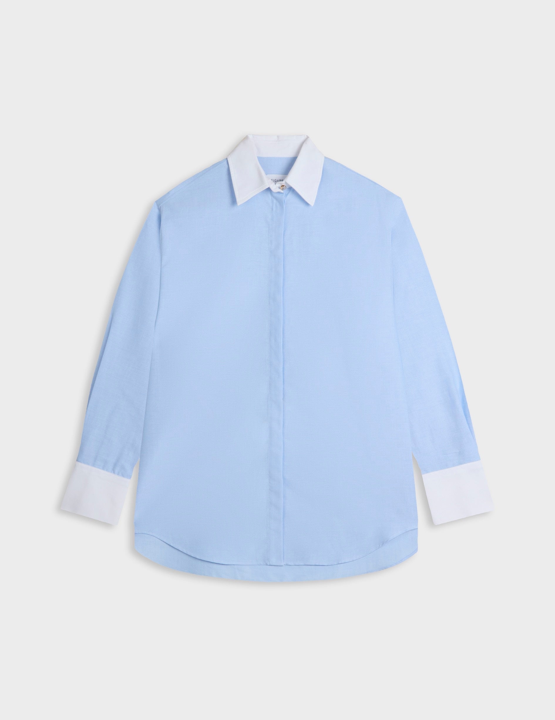Blue Mathéa shirt - Oxford - Shirt Collar