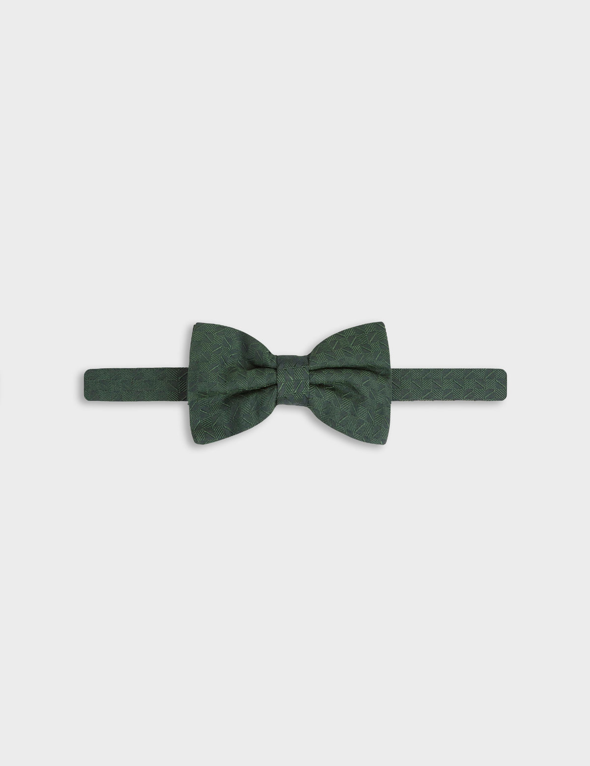 Green silk bow tie