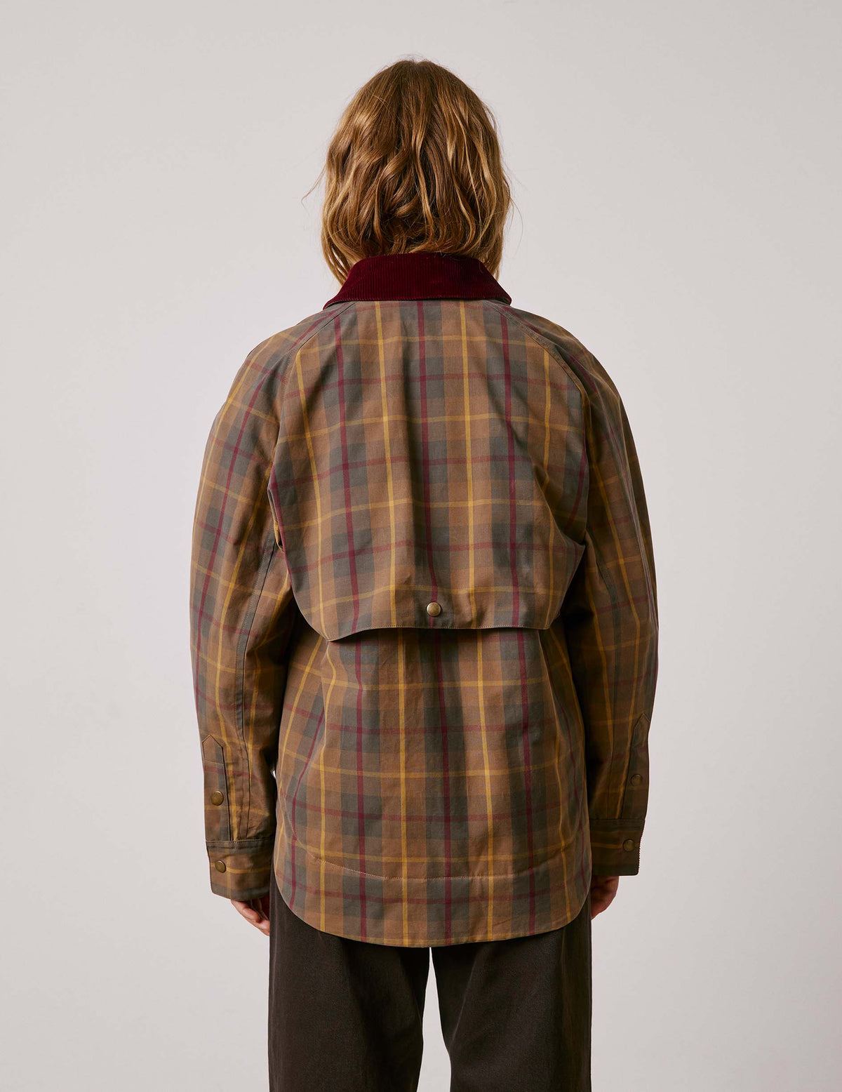 Blouson Pénelope en coton à carreaux
