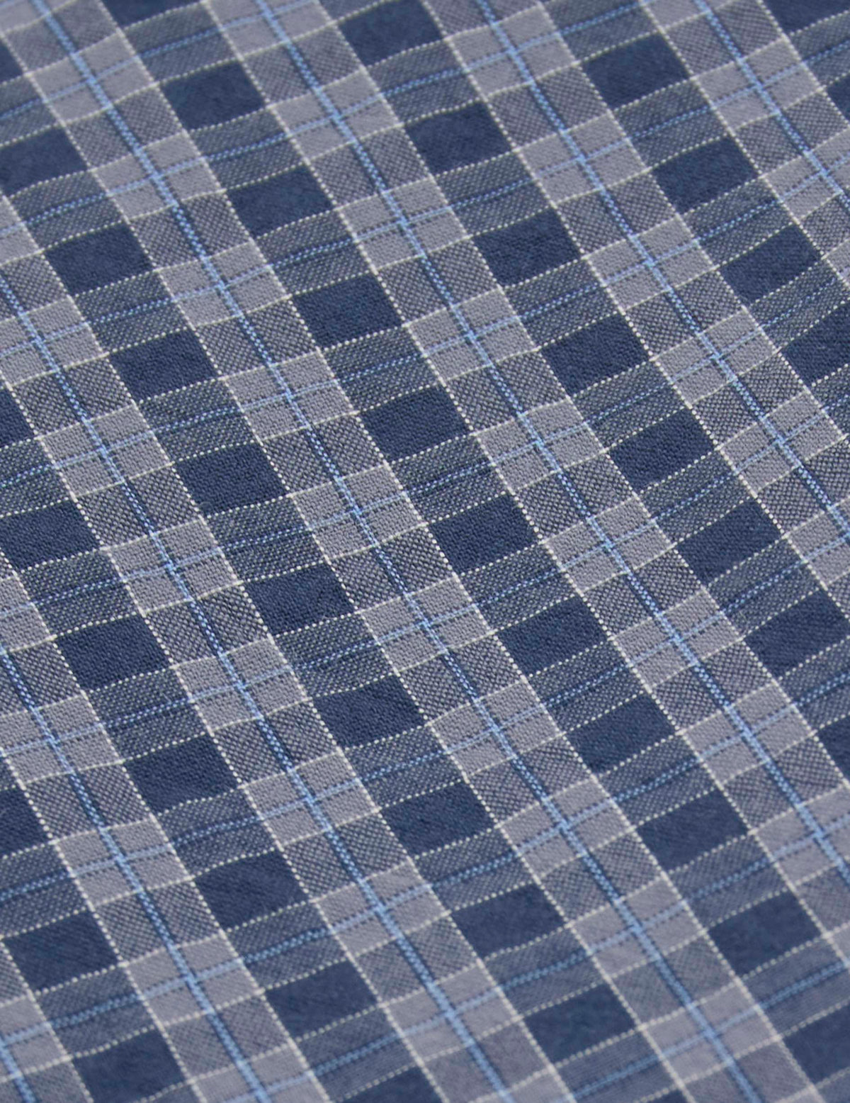 Blue check Pharell shirt - Poplin - Shark Collar