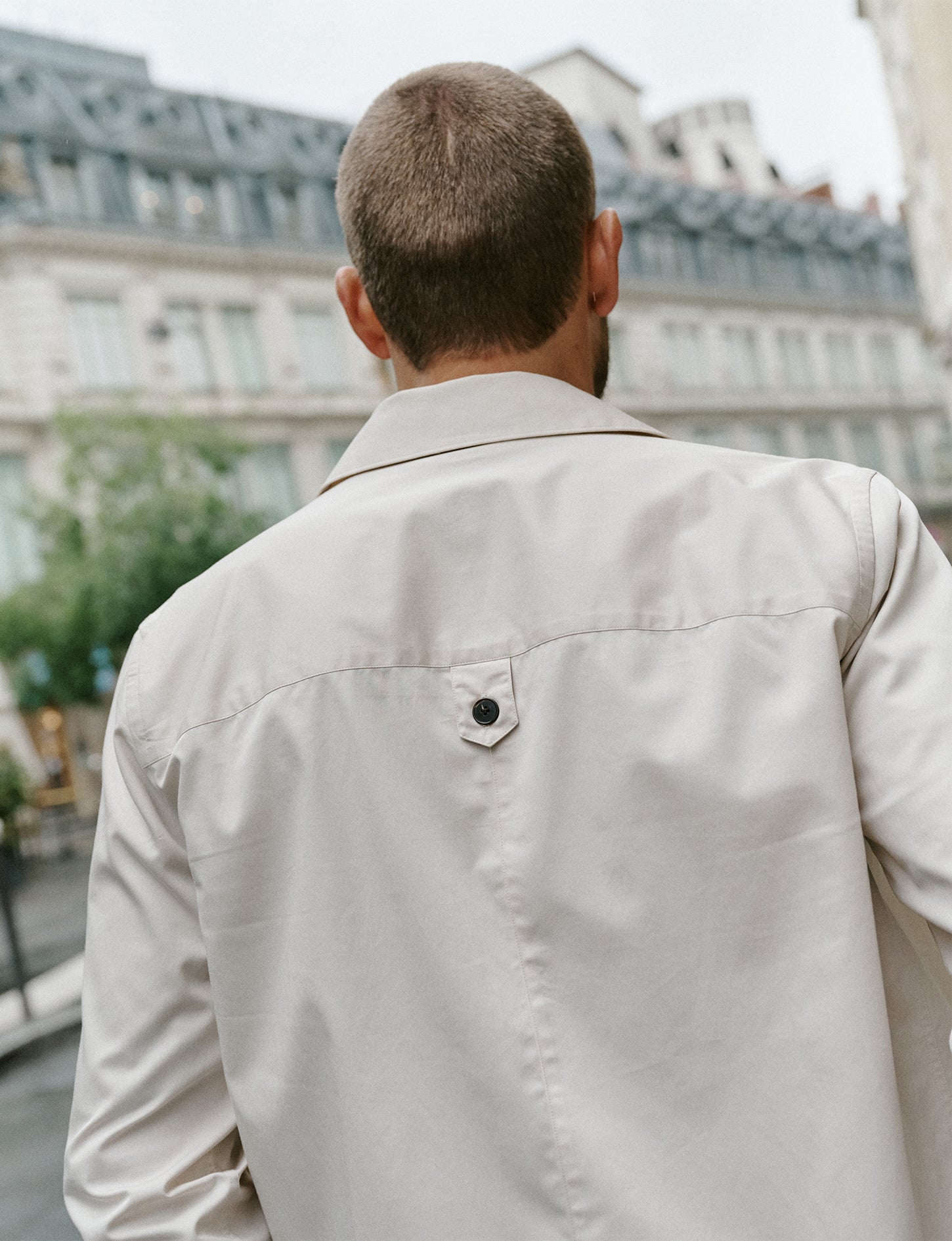 Chemise Saint-Germain écrue - Twill - Col Chemise