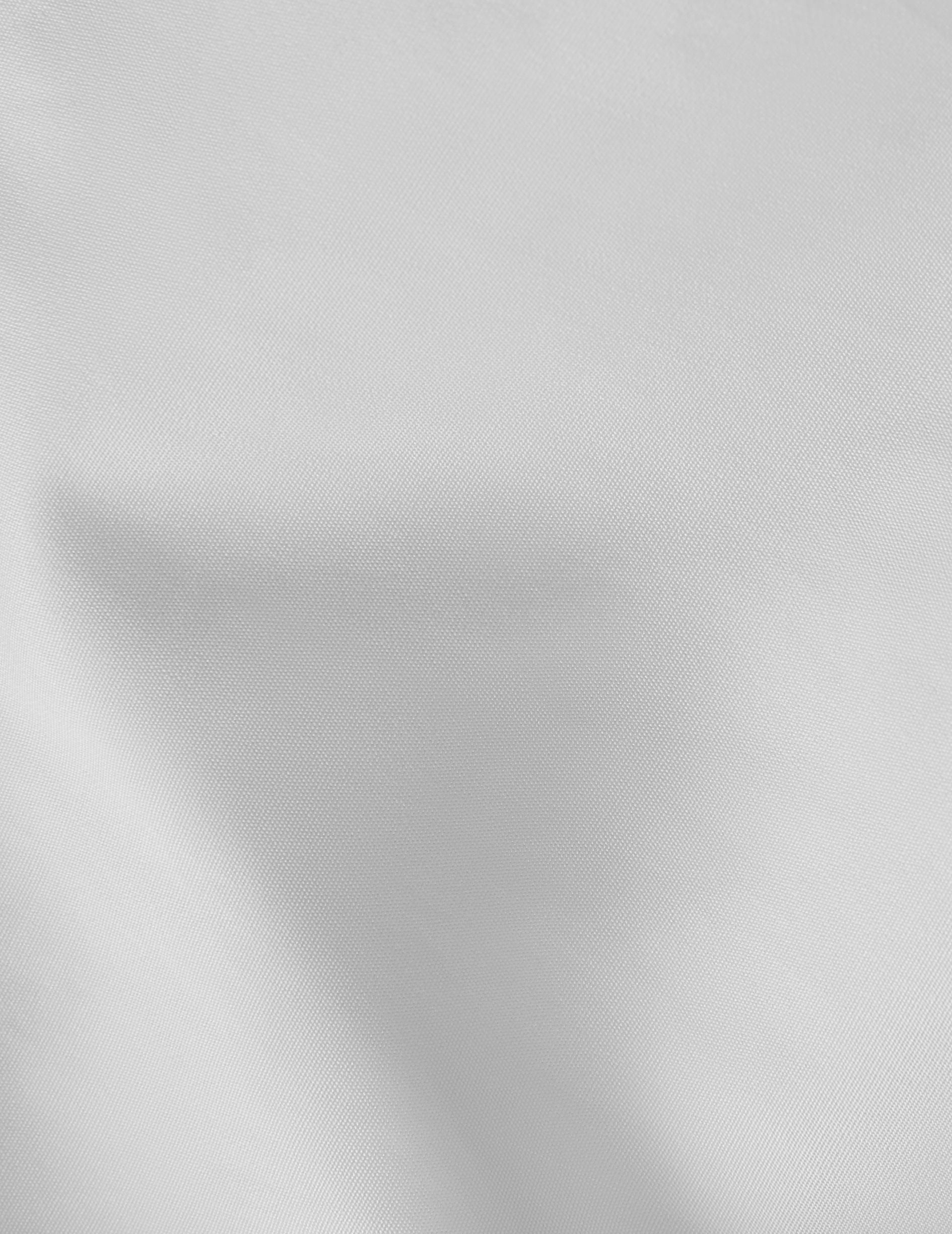 Chemise Semi-ajustée blanche - Popeline - Col Figaret