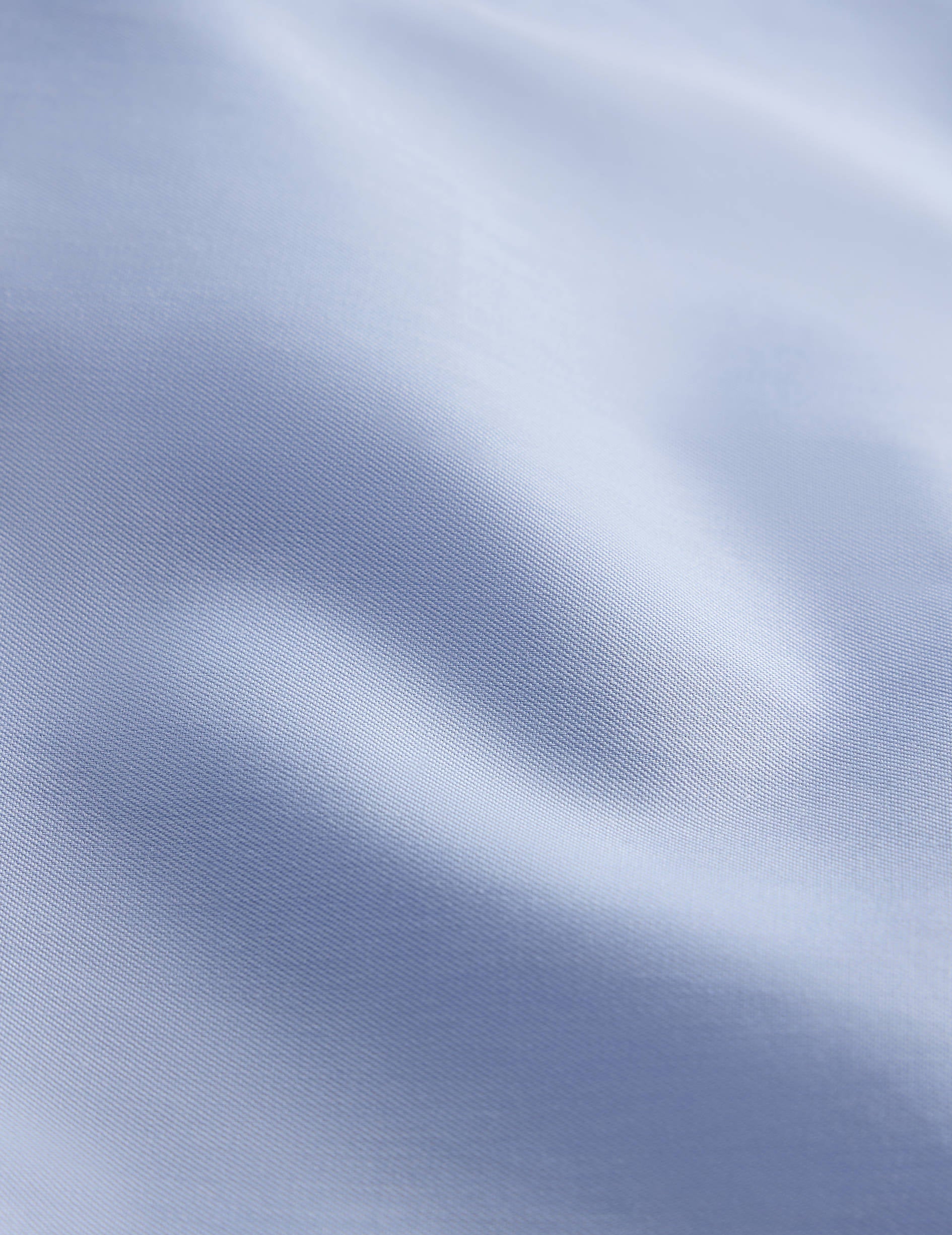 Chemise Semi-ajustée bleue - Twill - Col Figaret