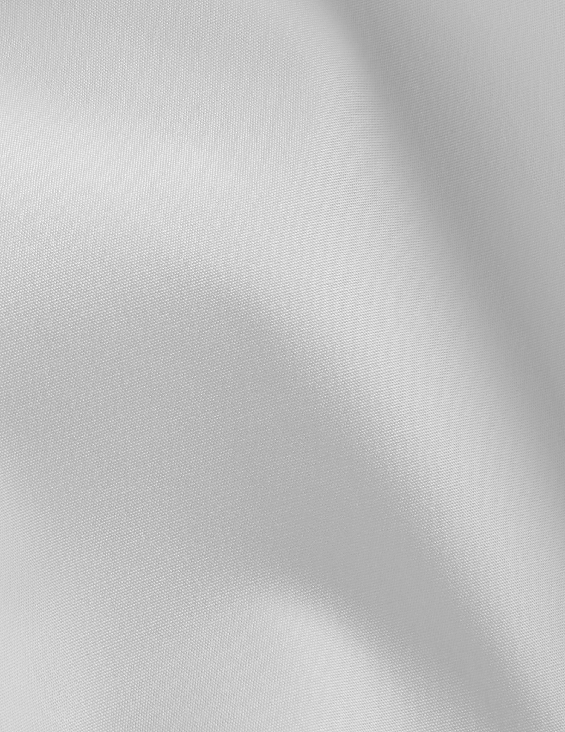 Chemise Ajustée Voyage blanche - Popeline - Col Figaret - Repassage facile