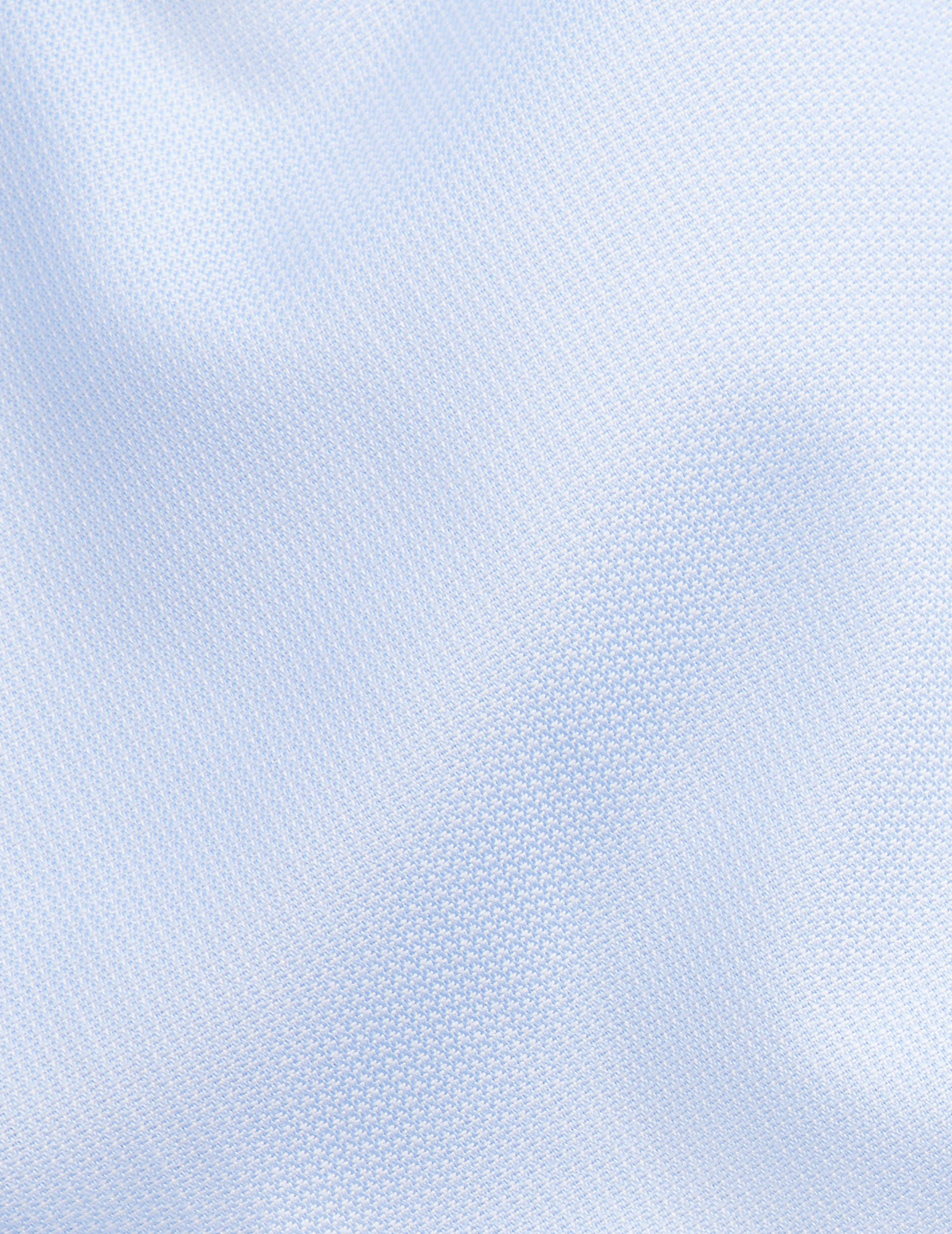 Chemise Classique bleue - Façonné - Col Figaret