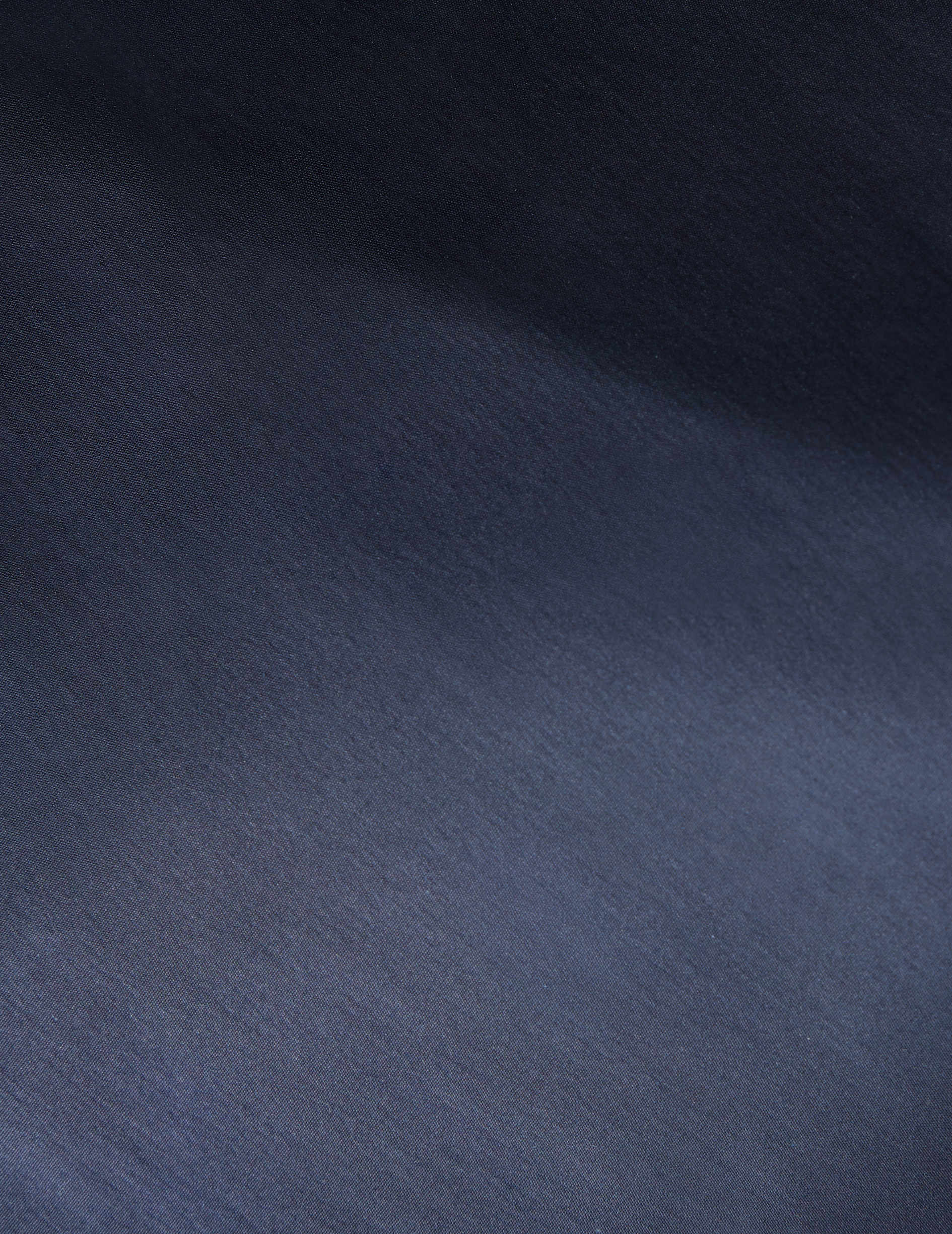 Chemise Semi-ajustée stretch bleu marine - Popeline - Col Figaret