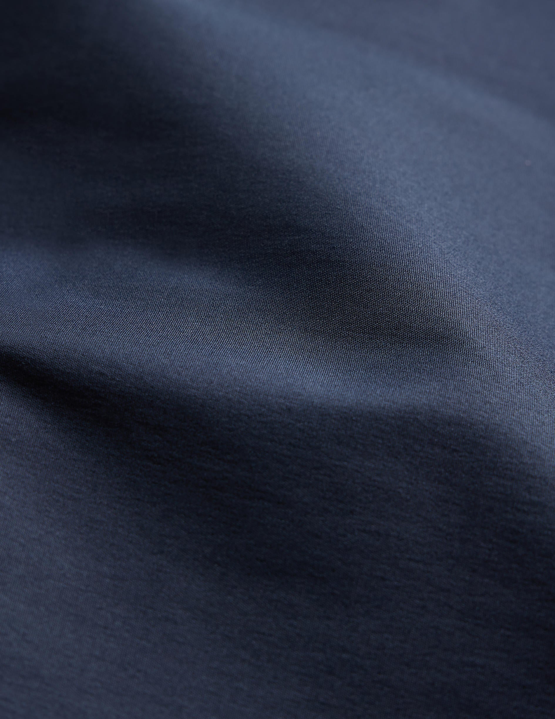 Chemise Ajustée stretch bleu marine - Popeline - Col Figaret