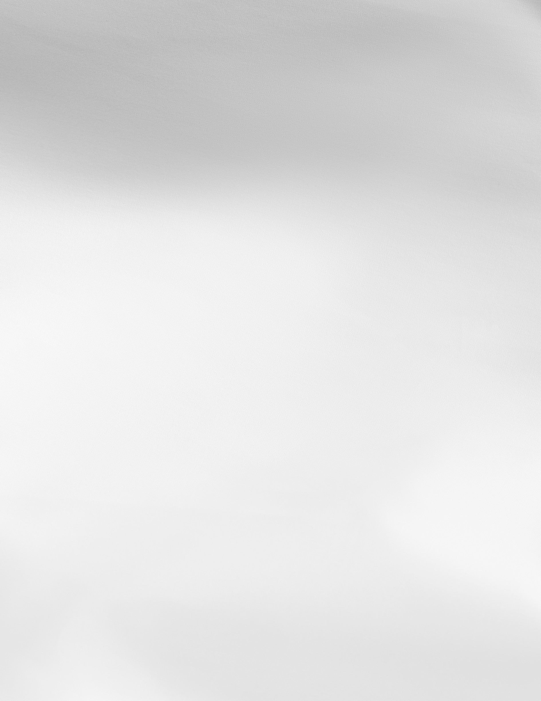 Chemise Semi-ajustée blanche - Popeline - Col Italien