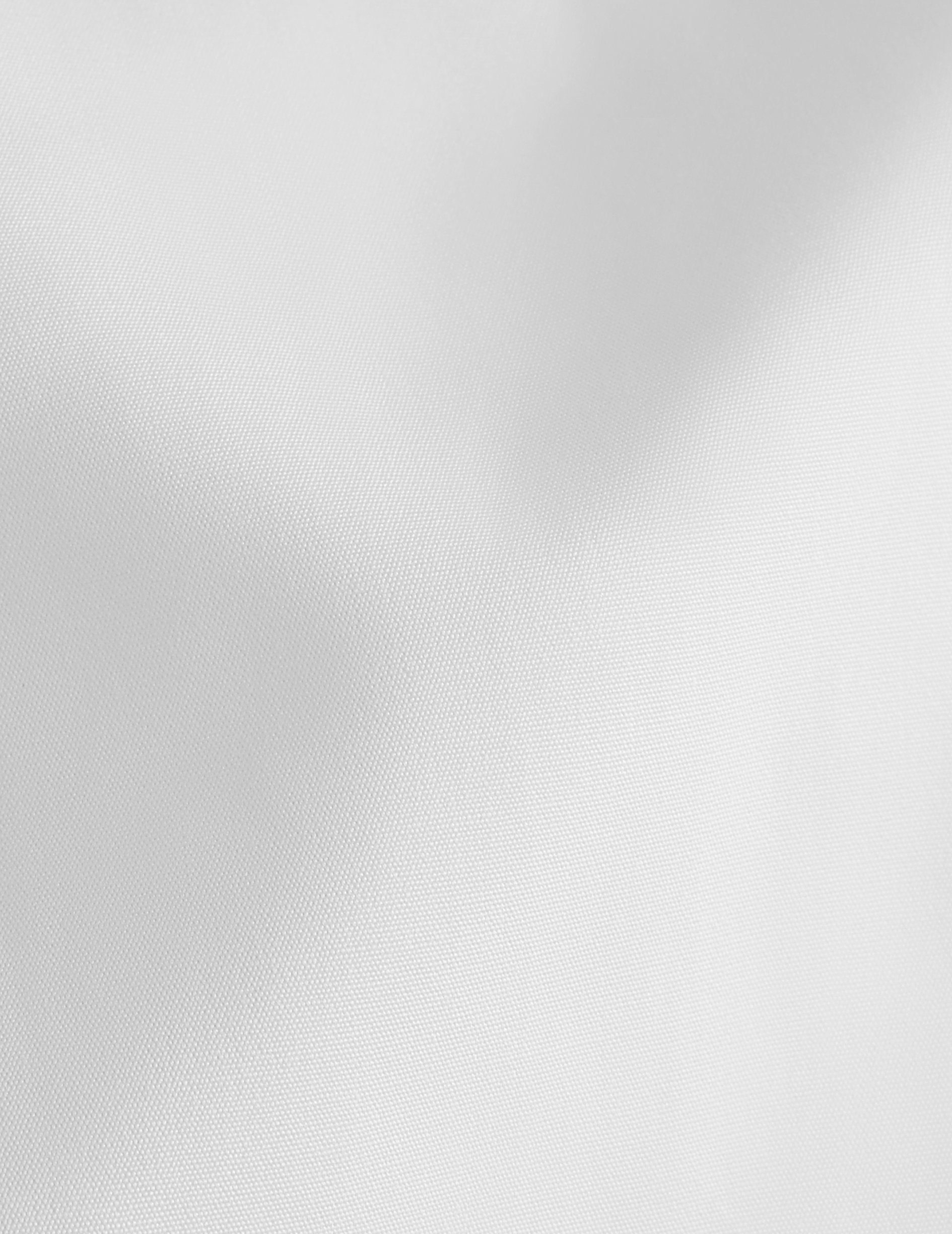 Chemise Semi-ajustée blanche - Popeline - Col Double