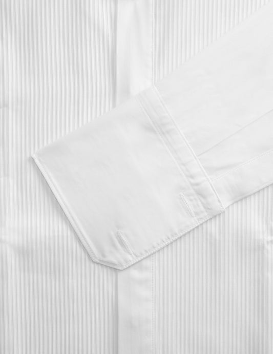 Chemise Semi-ajustée gorge cachée blanche