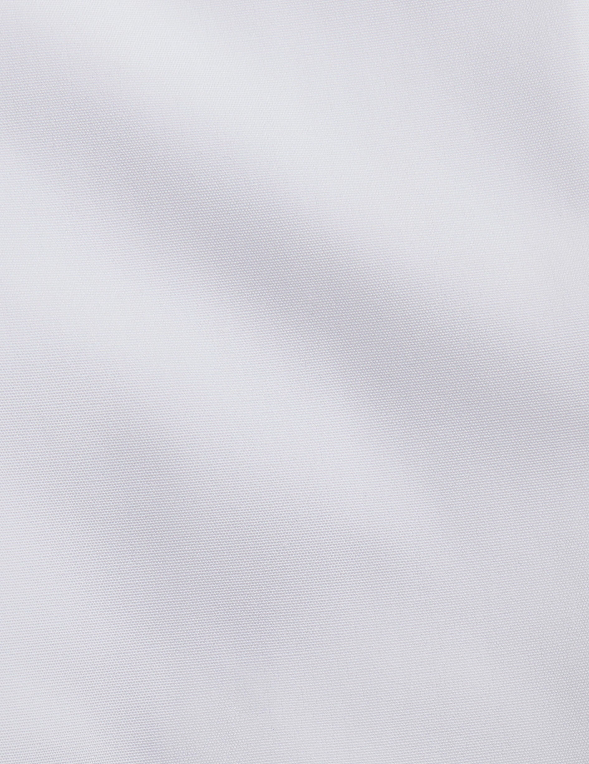 Chemise Semi-ajustée blanche - Popeline - Col Napolitain