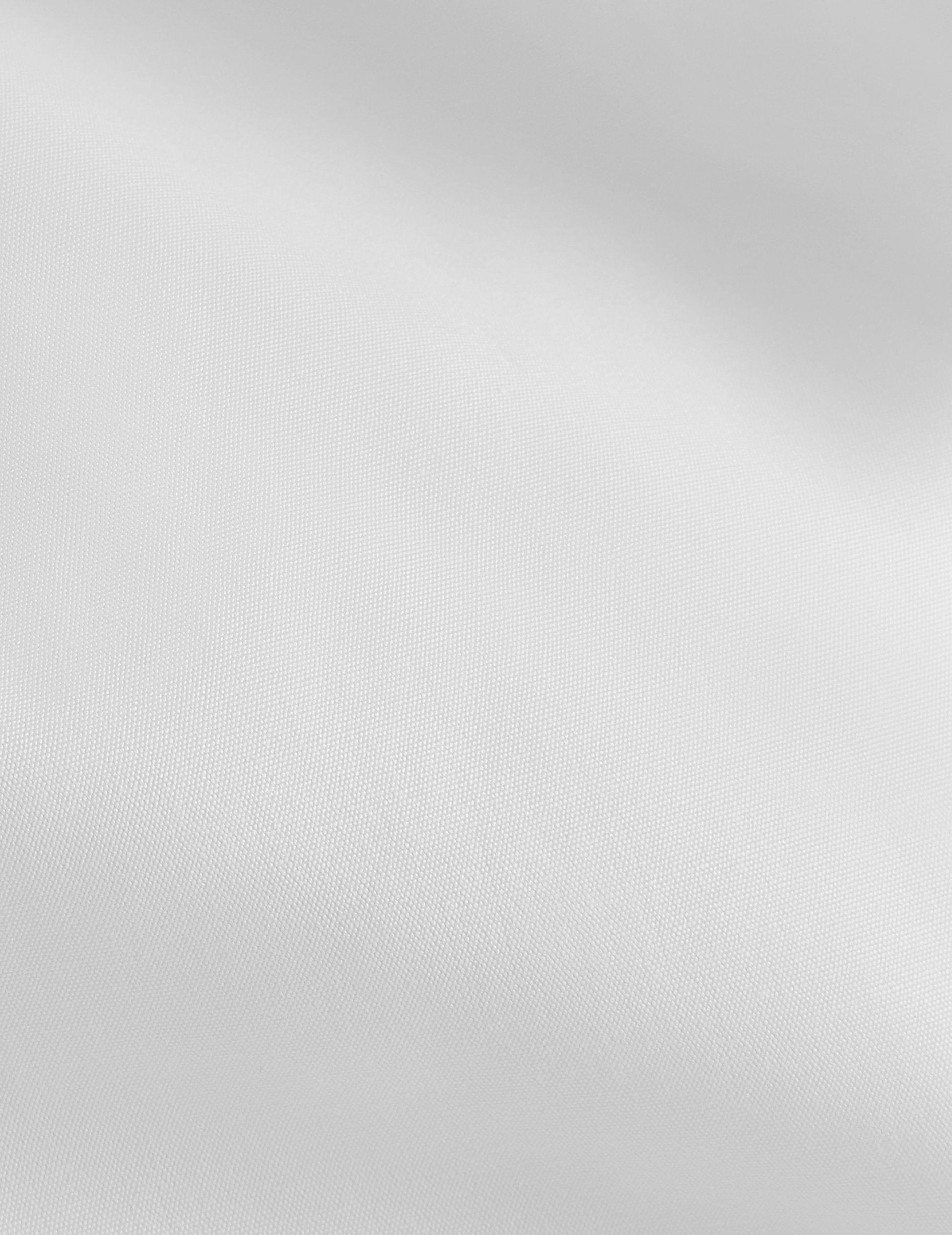 Chemise Semi-ajustée blanche - Popeline - Col Droit