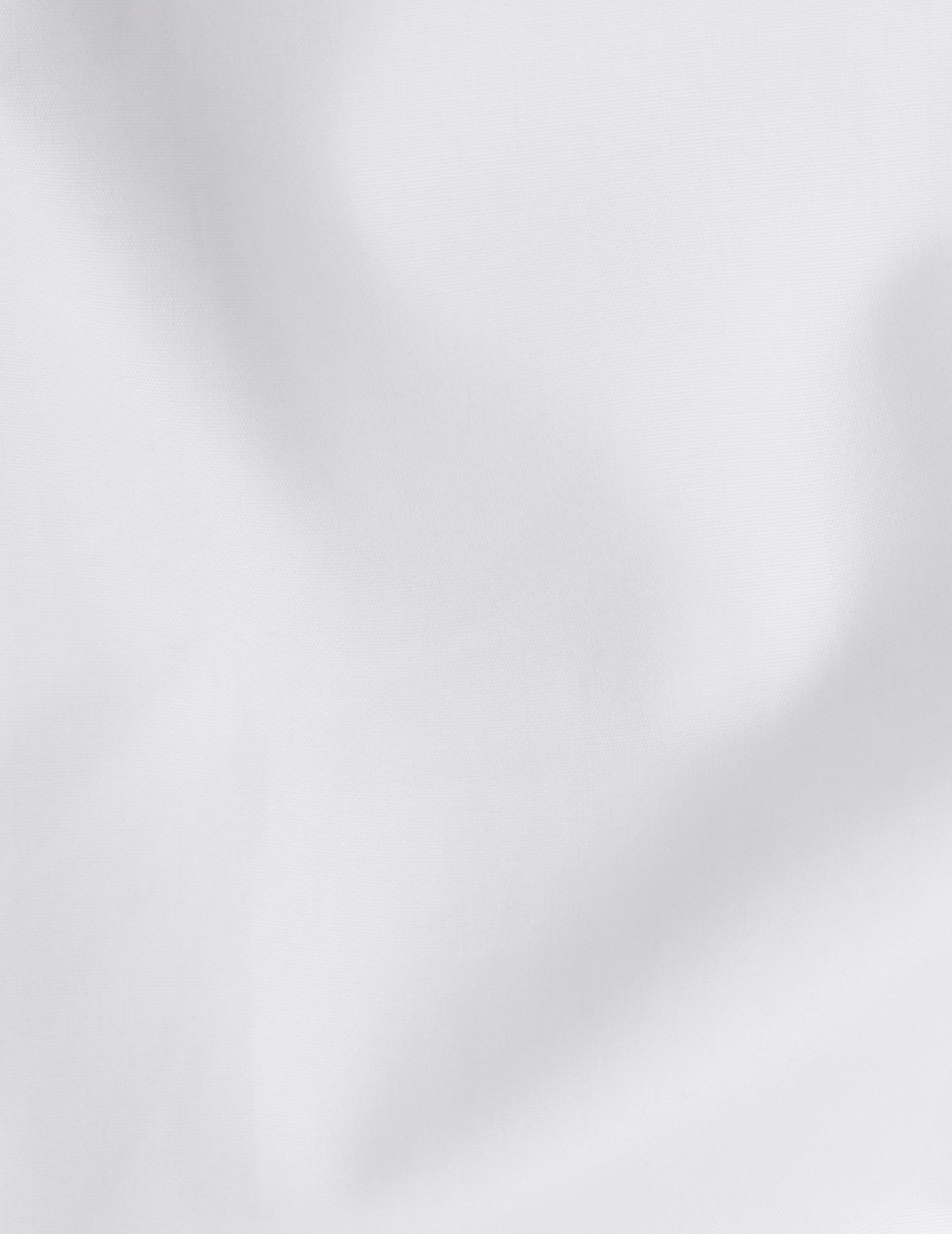 Chemise Louison gorge cachée blanche - Popeline - Col Victorien