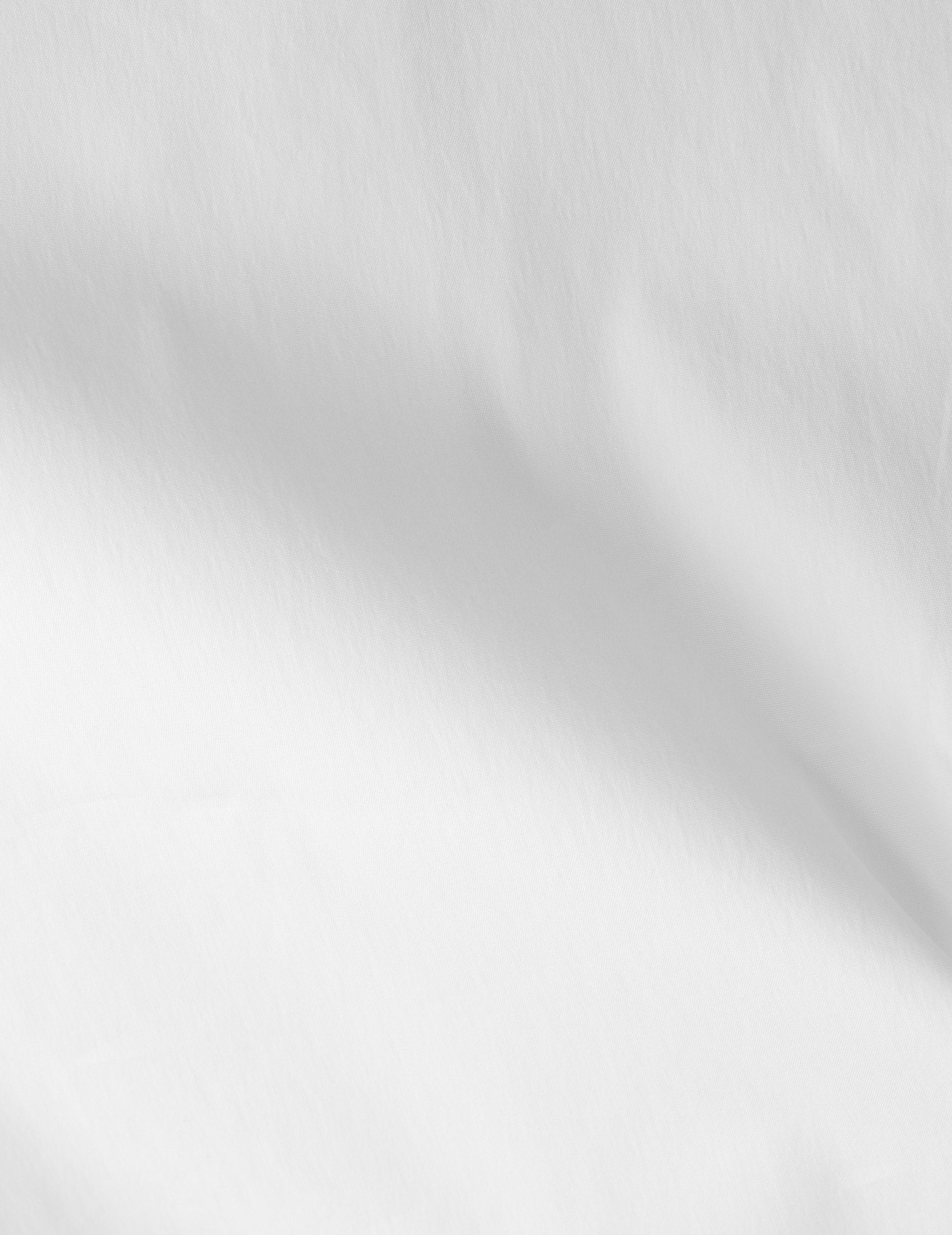 Chemise Ajustée stretch blanche - Popeline - Col Figaret