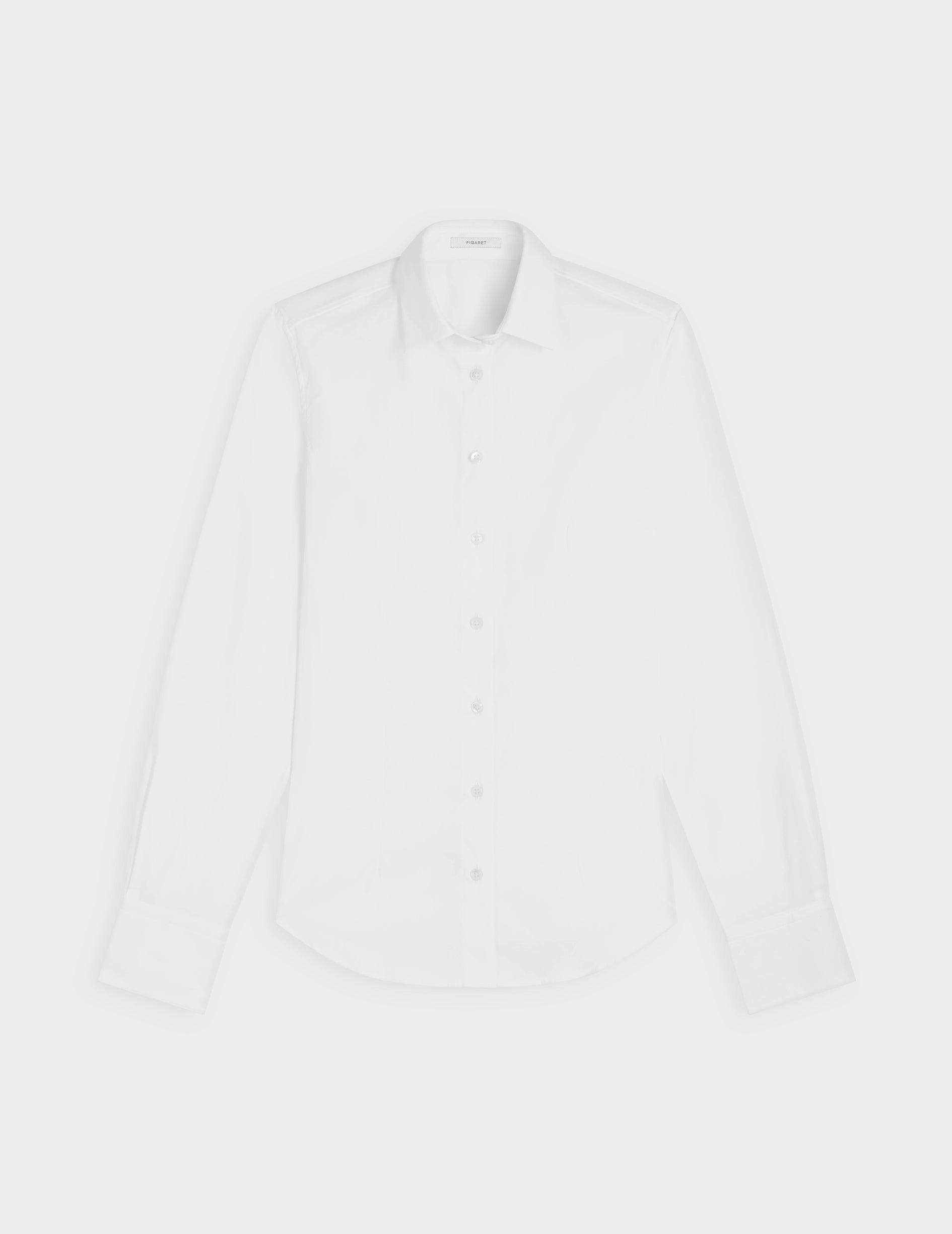 Fitted white Anais shirt - Poplin