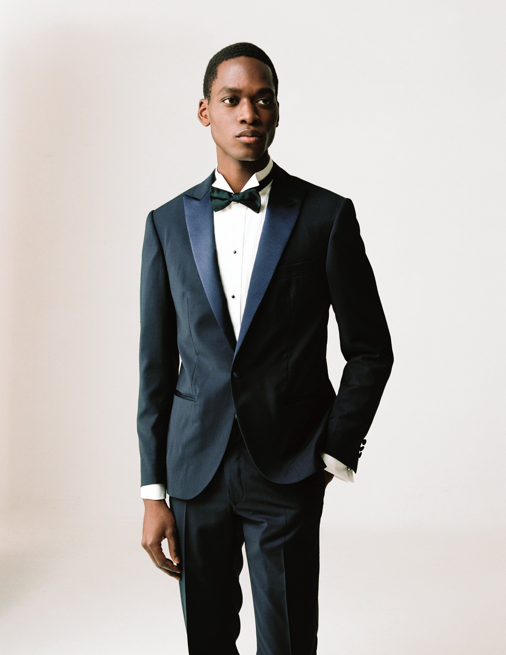 Nœud-papillon en soie noir à nouer