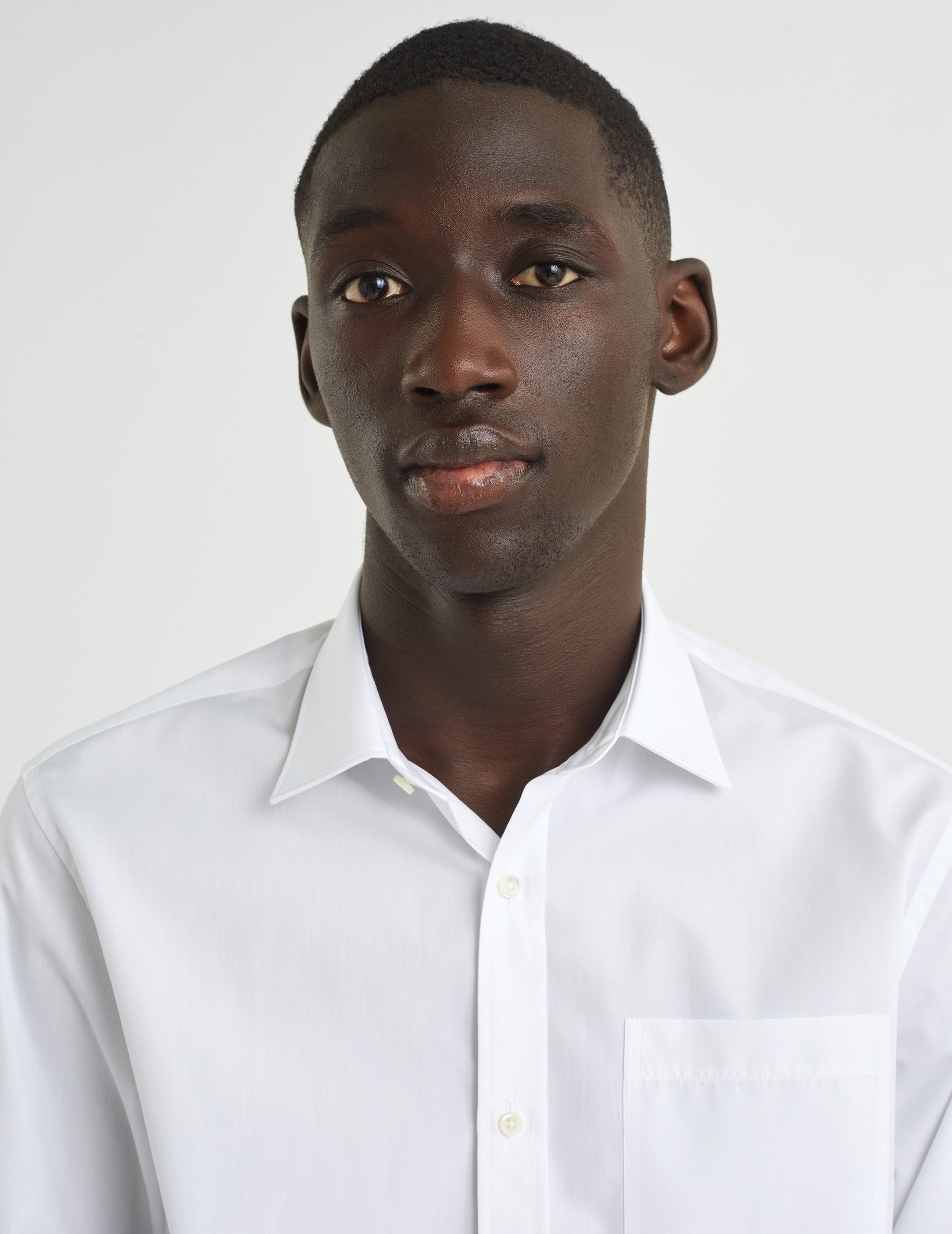 Chemise Classique blanche - Popeline - Col Figaret