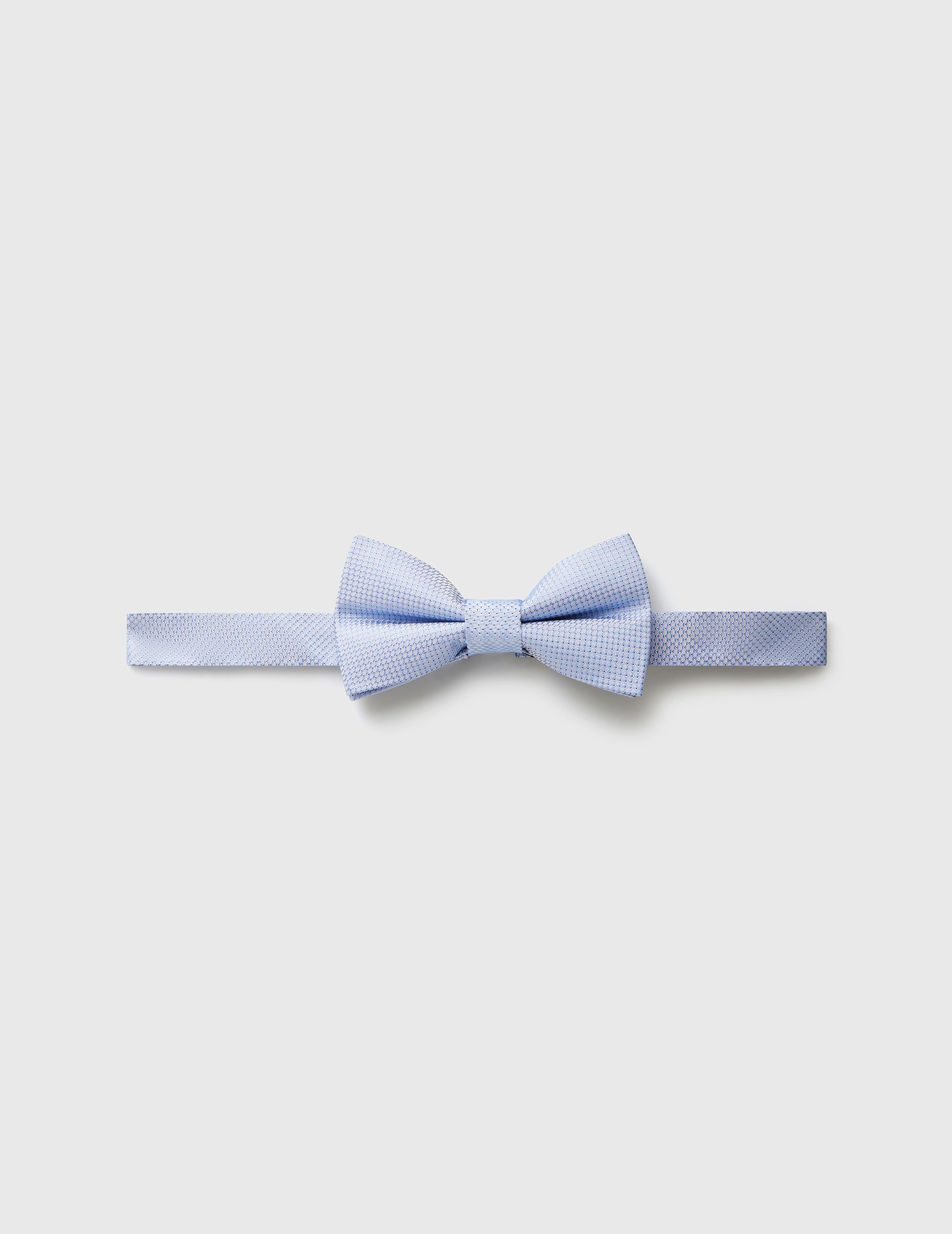 Blue patterned silk bow tie