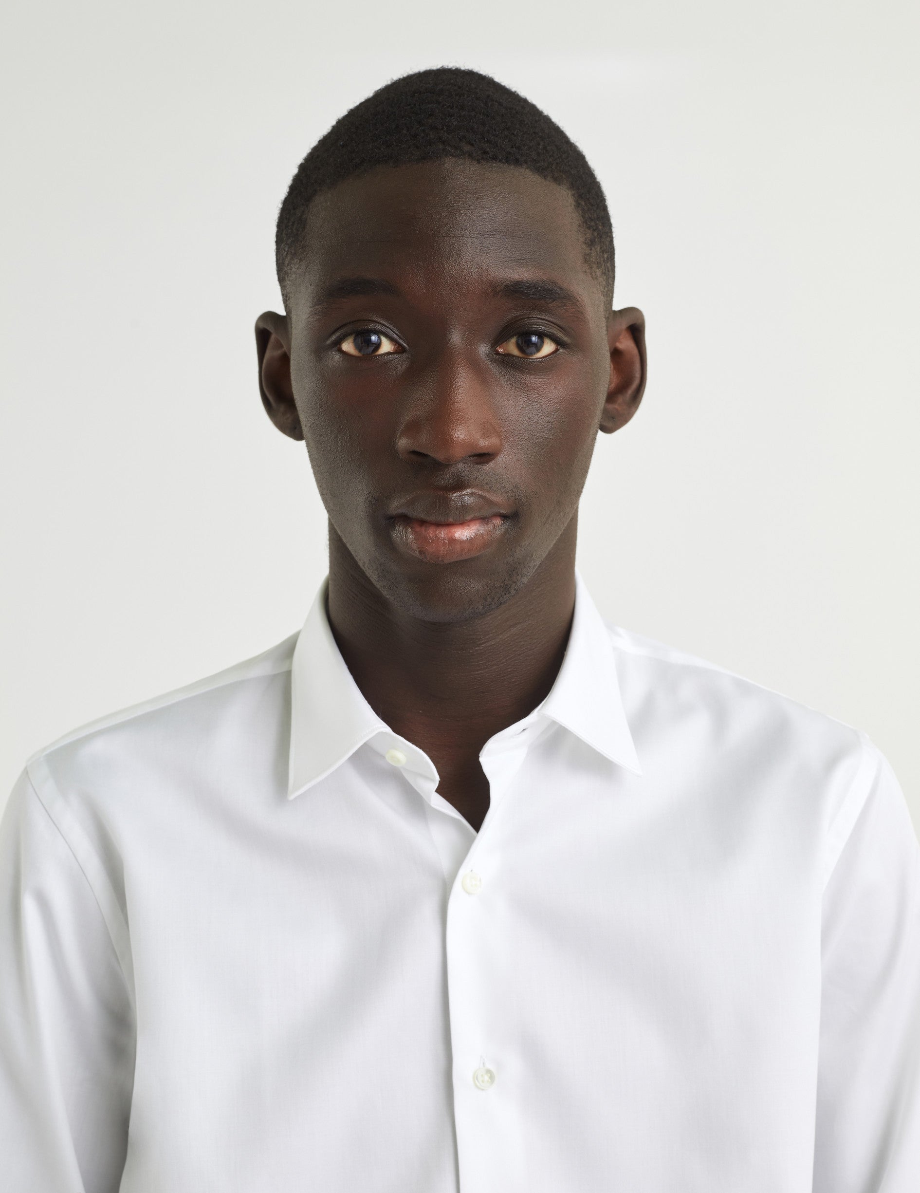 Chemise Semi-ajustée blanche - Twill - Col Figaret
