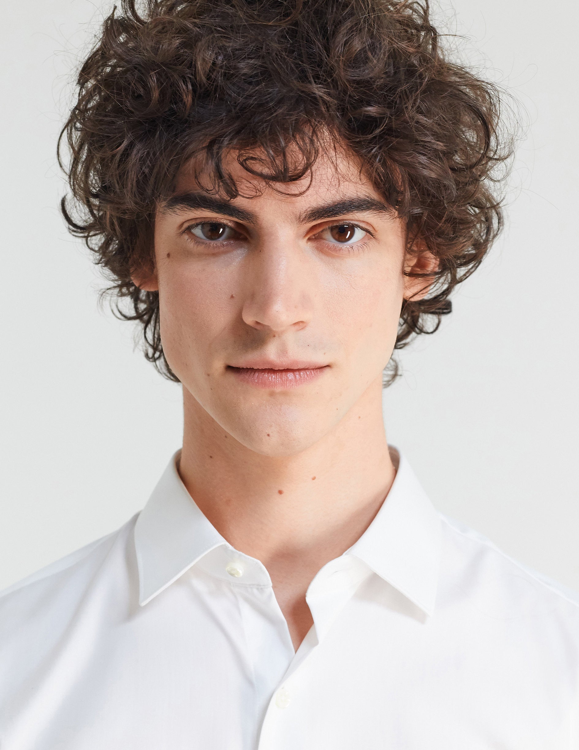 Chemise Semi-ajustée blanche - Pinpoint - Col Figaret