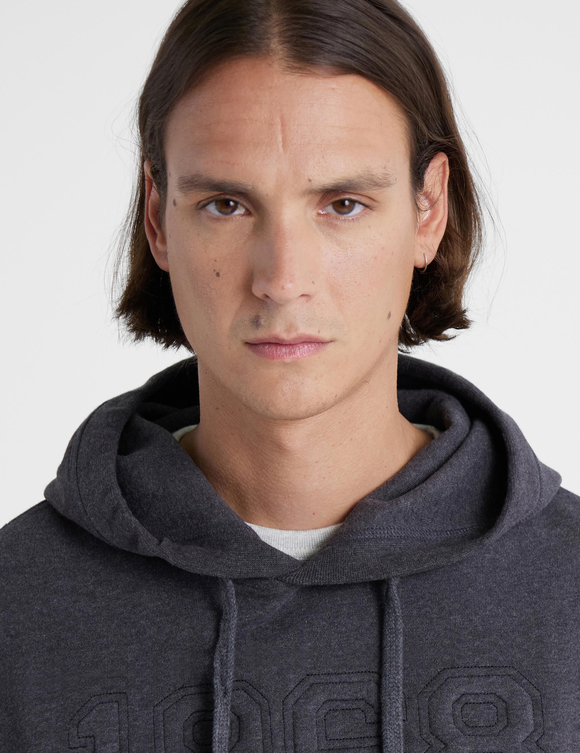 Sweatshirt Cilian en jersey gris anthracite - Jersey