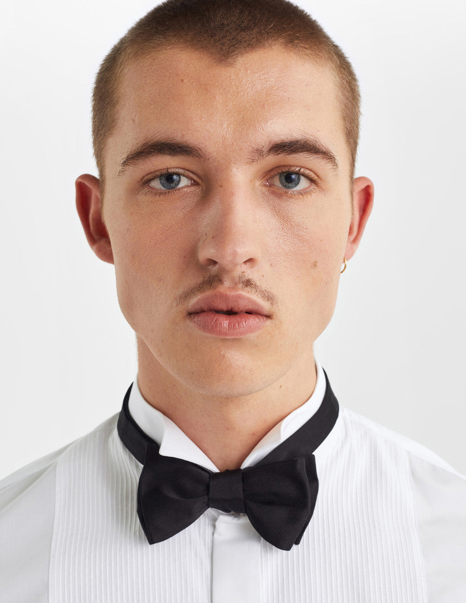 Chemise Semi-ajustée gorge cachée blanche - Popeline - Col Cassé - Poignets Mousquetaires