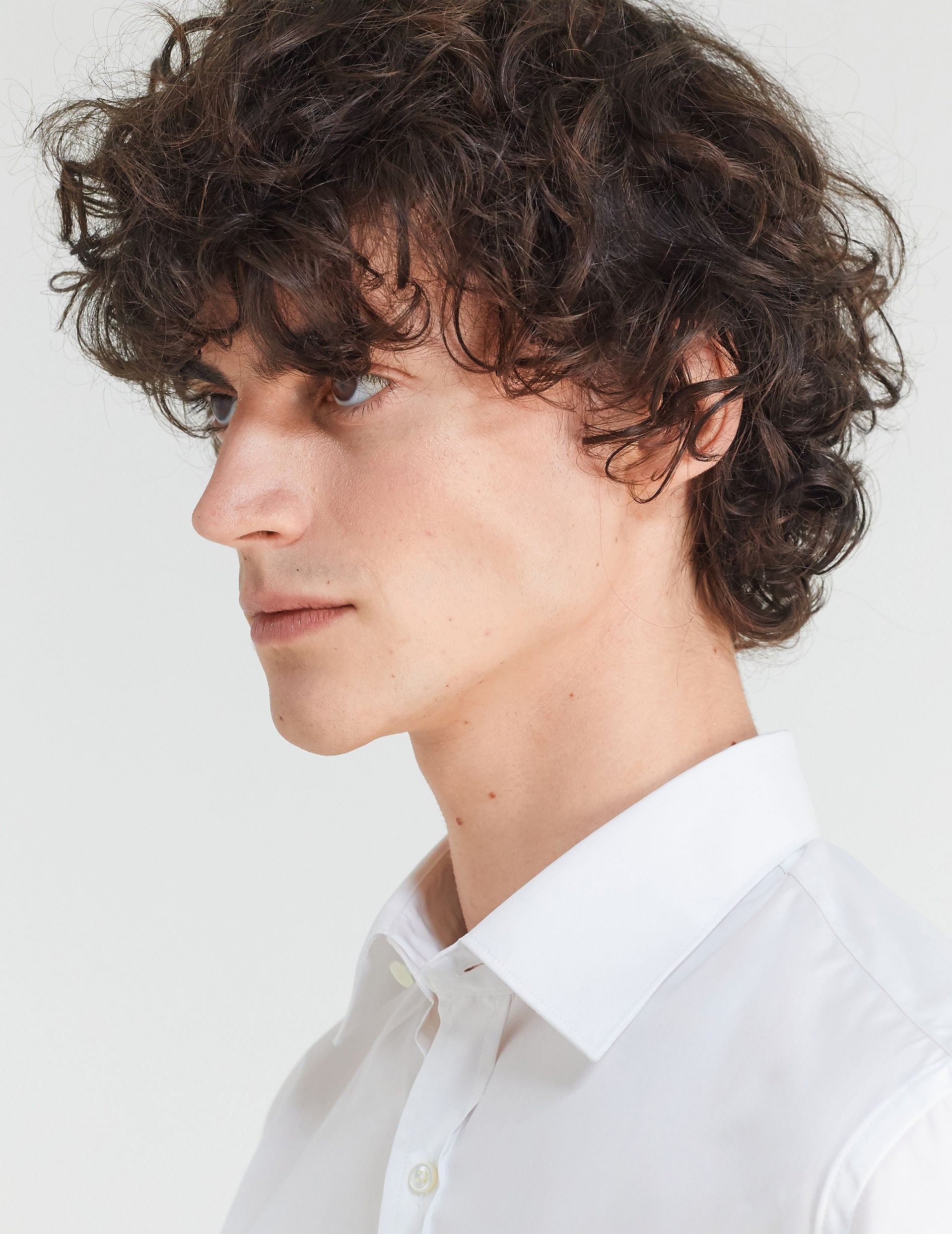 Chemise Classique Voyage blanche - Popeline - Col Figaret - Repassage facile