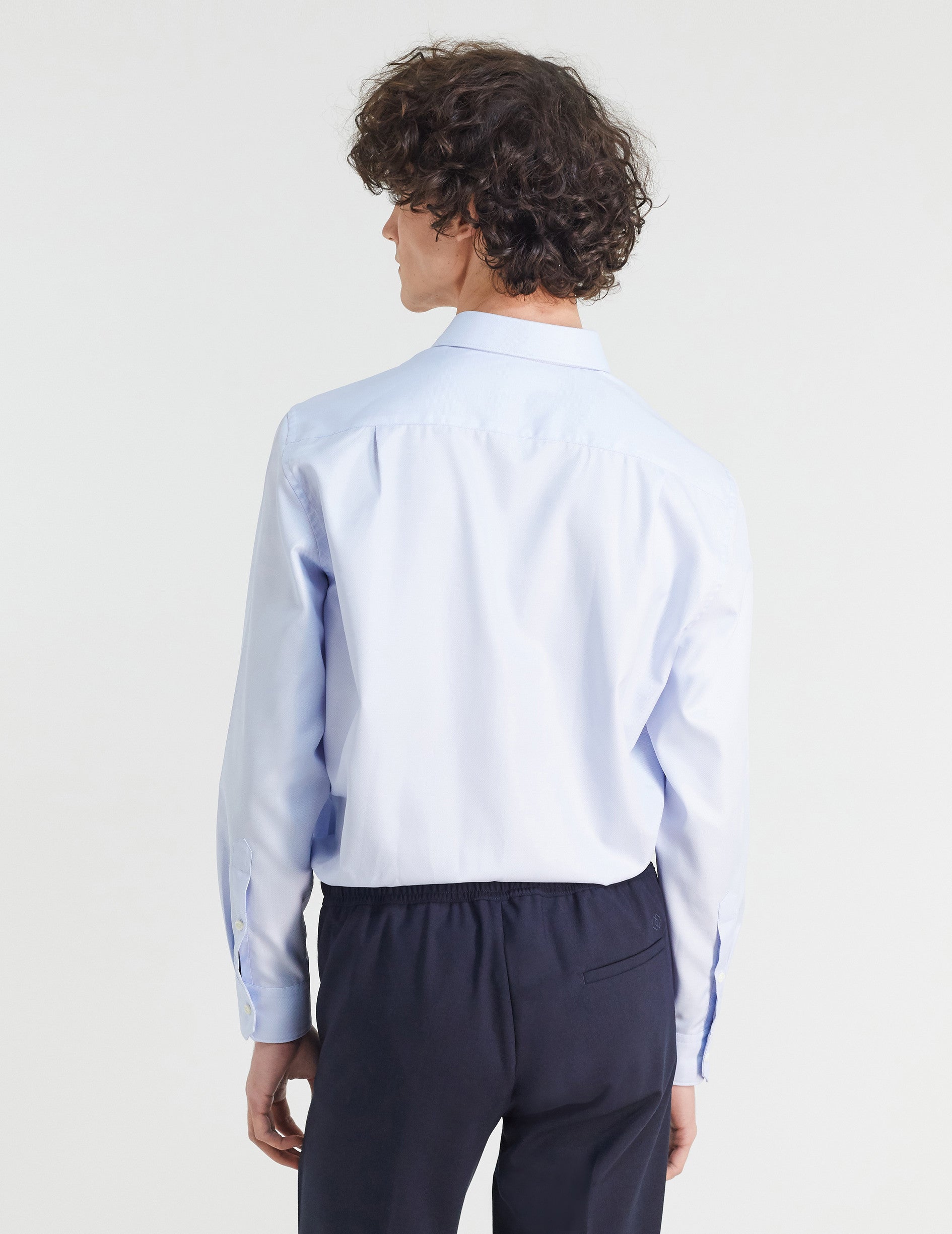 Classic blue shirt - Dobby - Figaret Collar