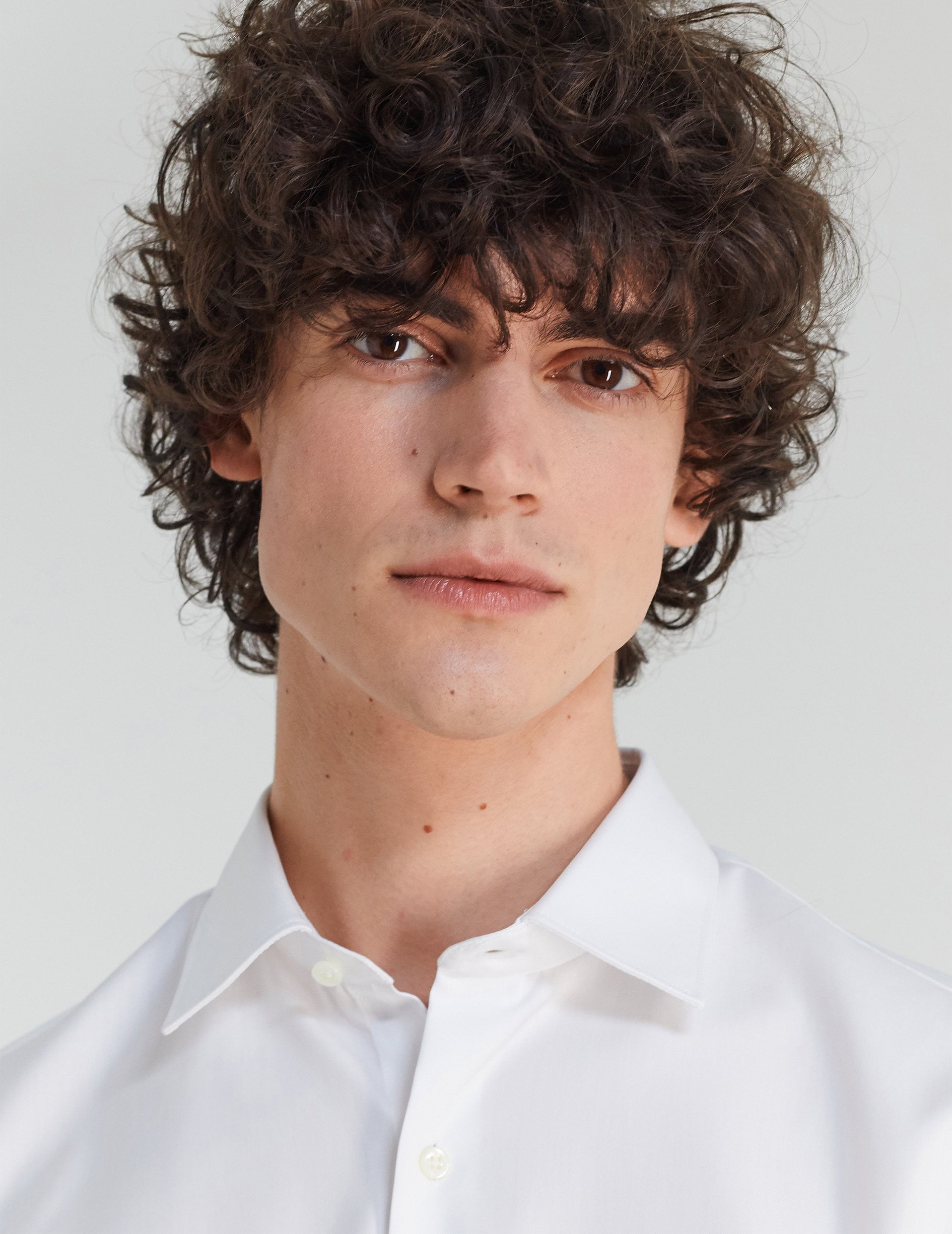 Chemise Ajustée blanche - Pinpoint - Col Figaret