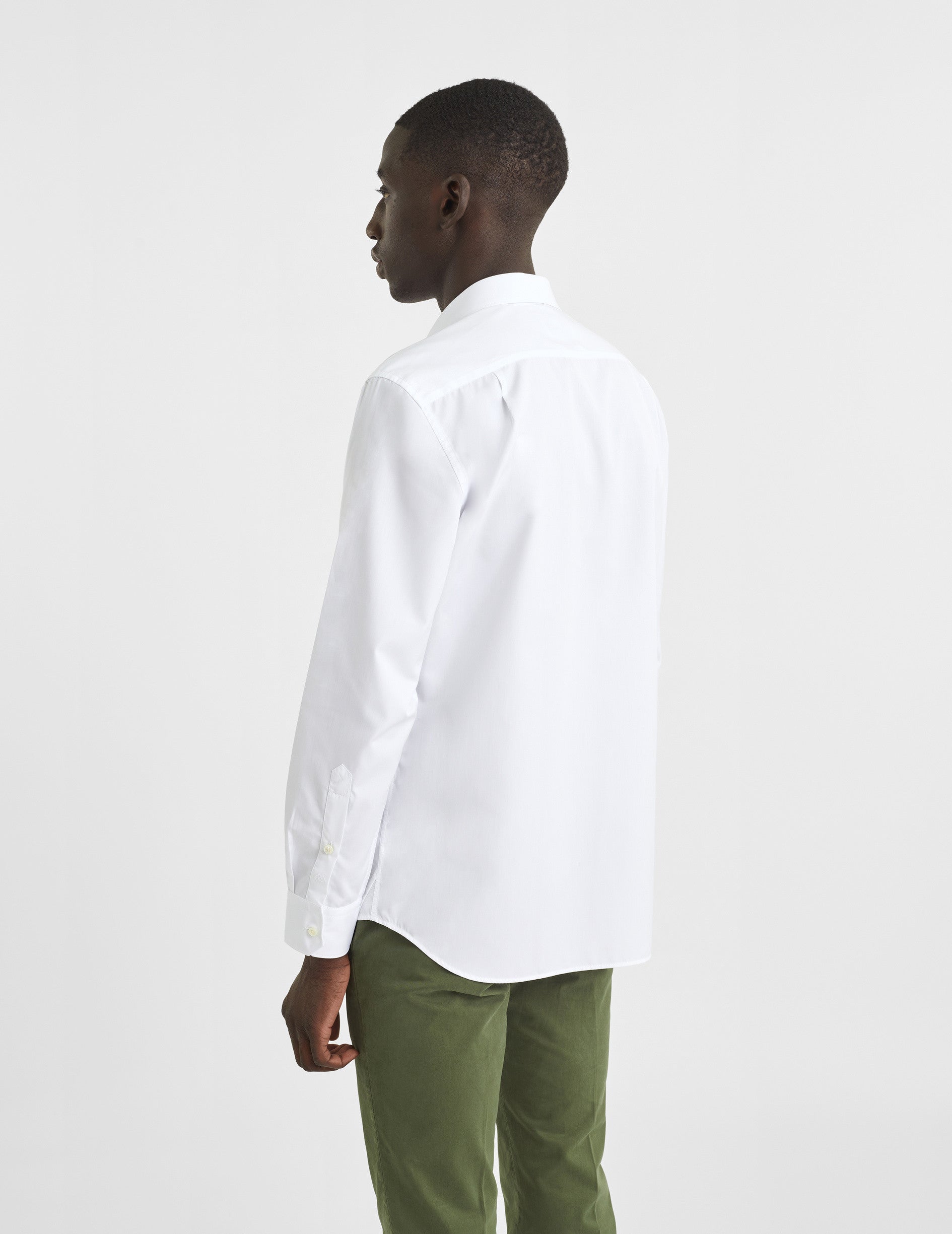 Chemise Classique blanche - Popeline - Col Figaret
