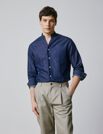 Carl shirt in navy denim