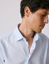 Chemise mixte "Je t'aime" bleue