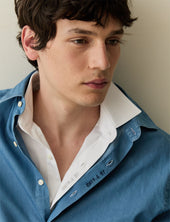 Chemise mixte "Je t'aime" en denim