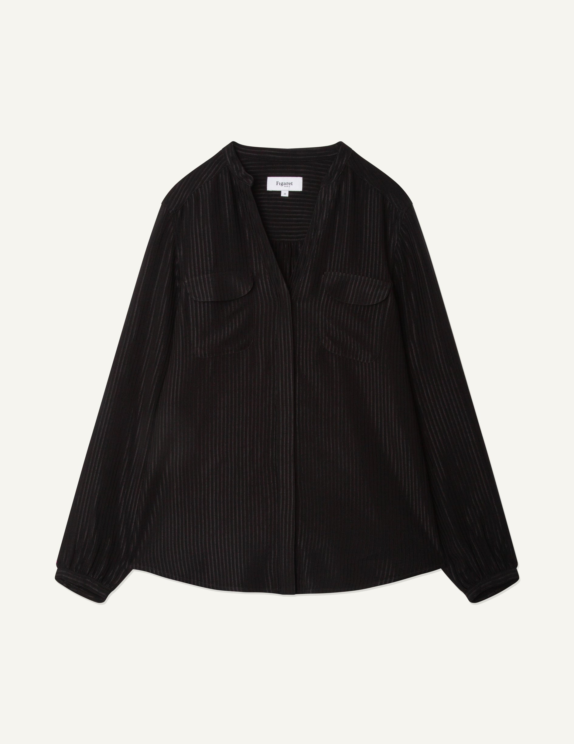 Annabelle black shirt - Jacquard