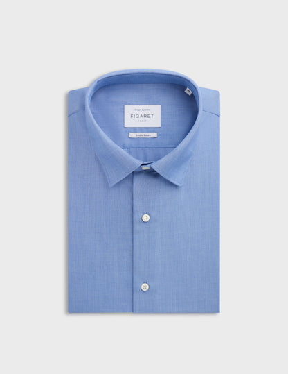 Blue fitted shirt
